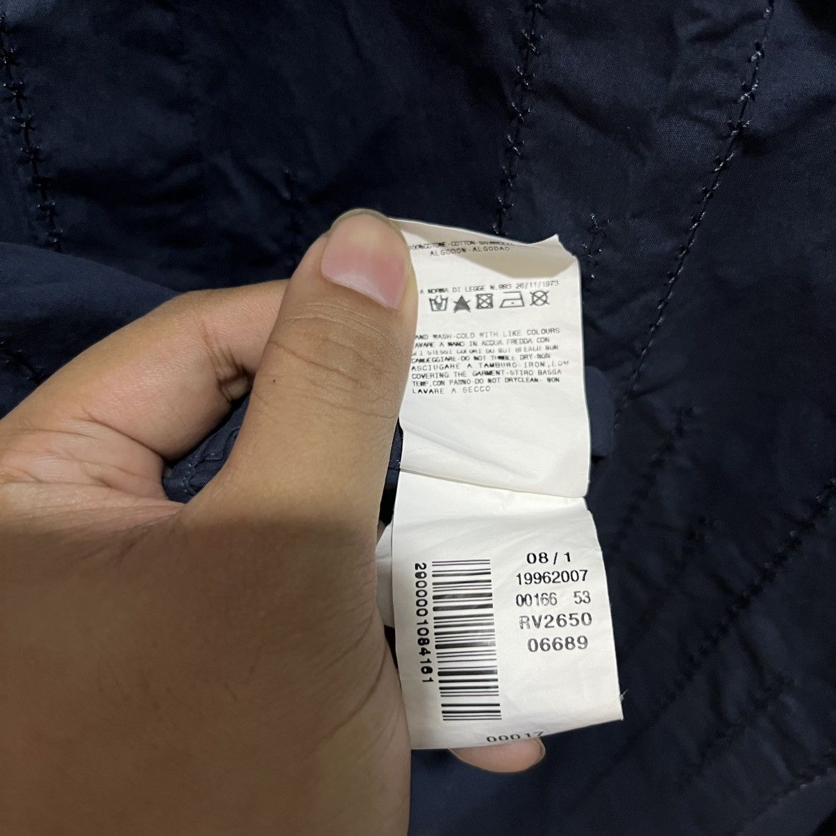 Versace Versace Textured Shirts Dark Navy Size US M / EU 48-50 / 2 - 8 Thumbnail