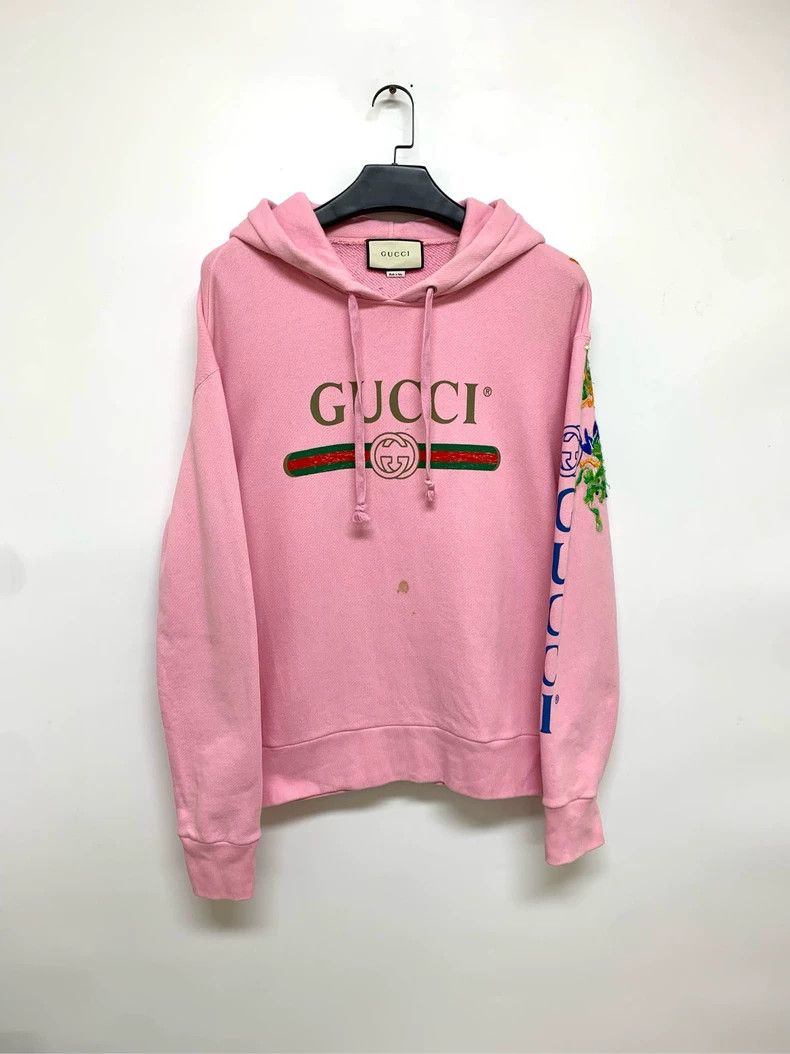 Printed Sweatshirt Pink Gucci Sweatshirt Gucci Pink Cherry Motif