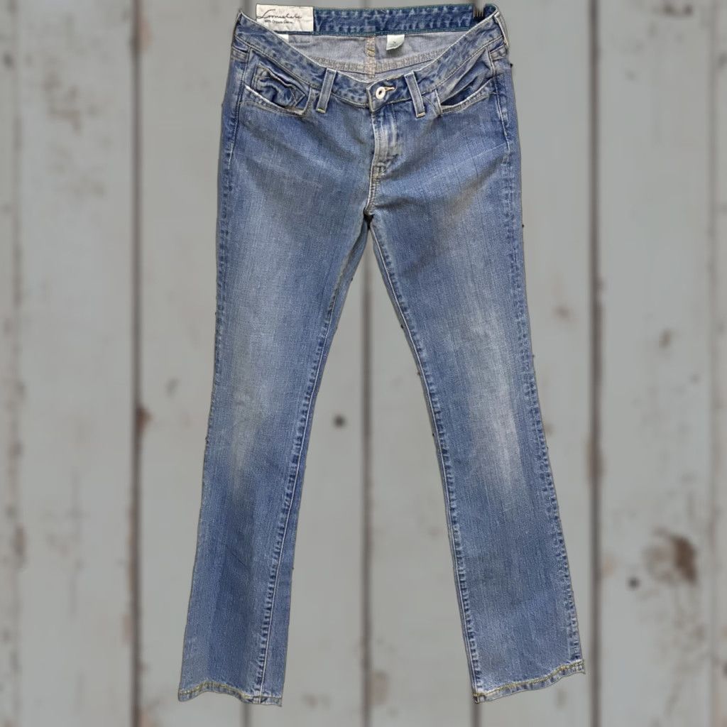 Denime VINTAGE Loomstate Jeans Bootcut Denim 30x34 Blue Low Rise Womens 30 Regular Girls? Size 30" / US 8 / IT 44 - 1 Thumbnail