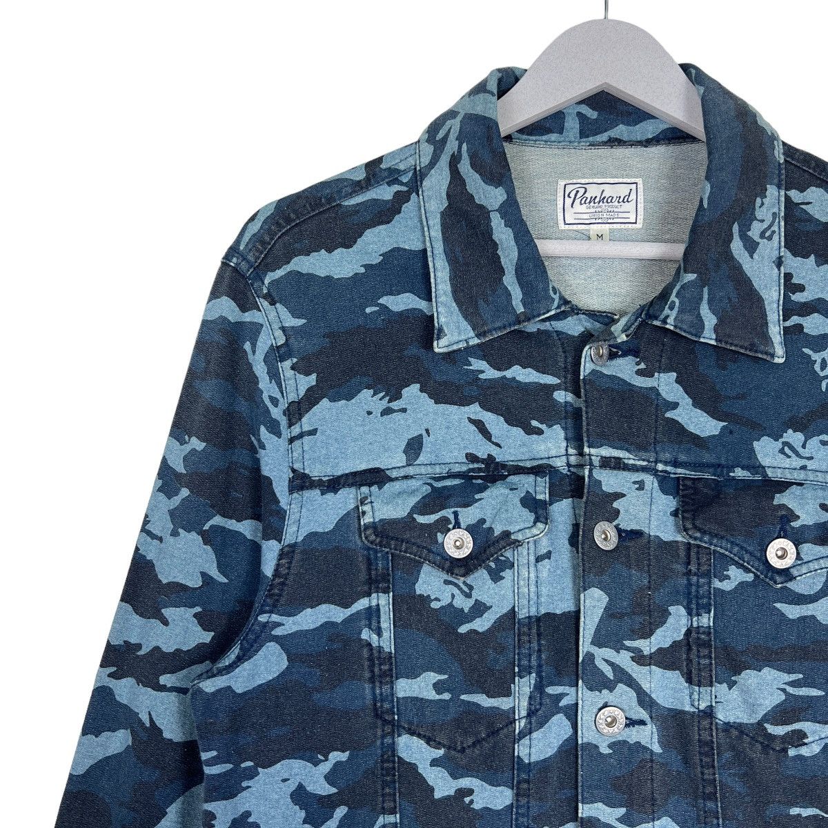 Japanese Brand 🔥 PANHARD UNION MADE CAMO TRUCKER JACKET Size US M / EU 48-50 / 2 - 7 Thumbnail