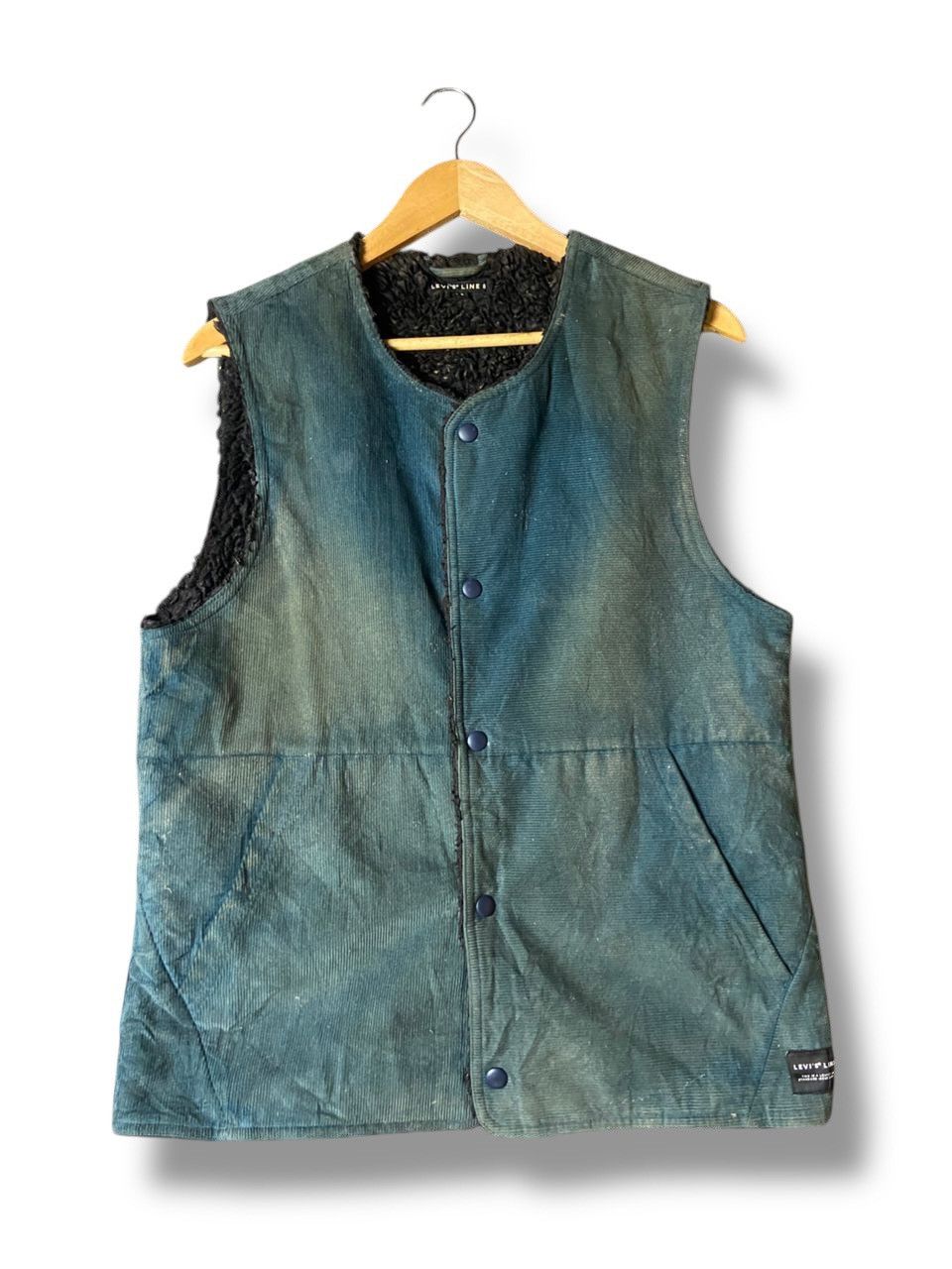 Japanese Brand × Levi's × Vintage Levi’s Line Cotton Outerwear Vest (130) Size US XXS / EU 40 - 1 Thumbnail