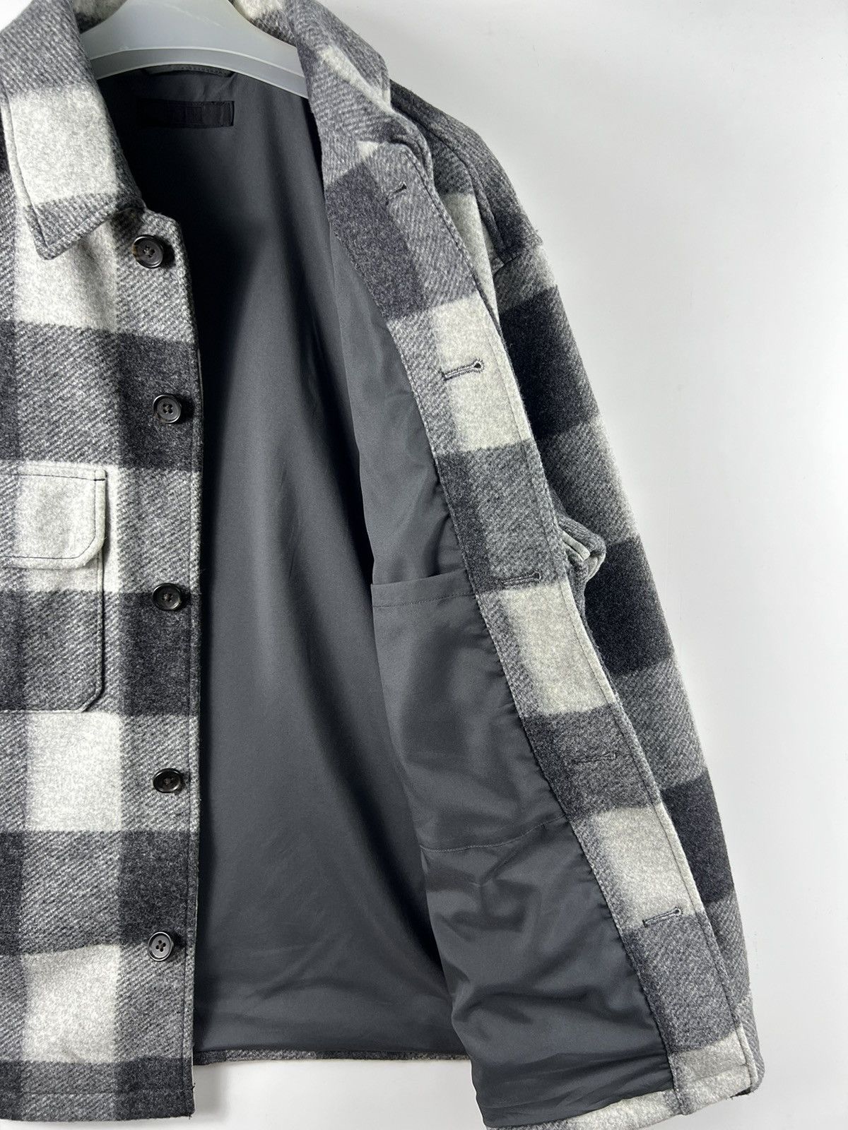 Japanese Brand × Uniqlo 🔥 UNIQLO plaid wool heavy jacket Size US M / EU 48-50 / 2 - 5 Thumbnail