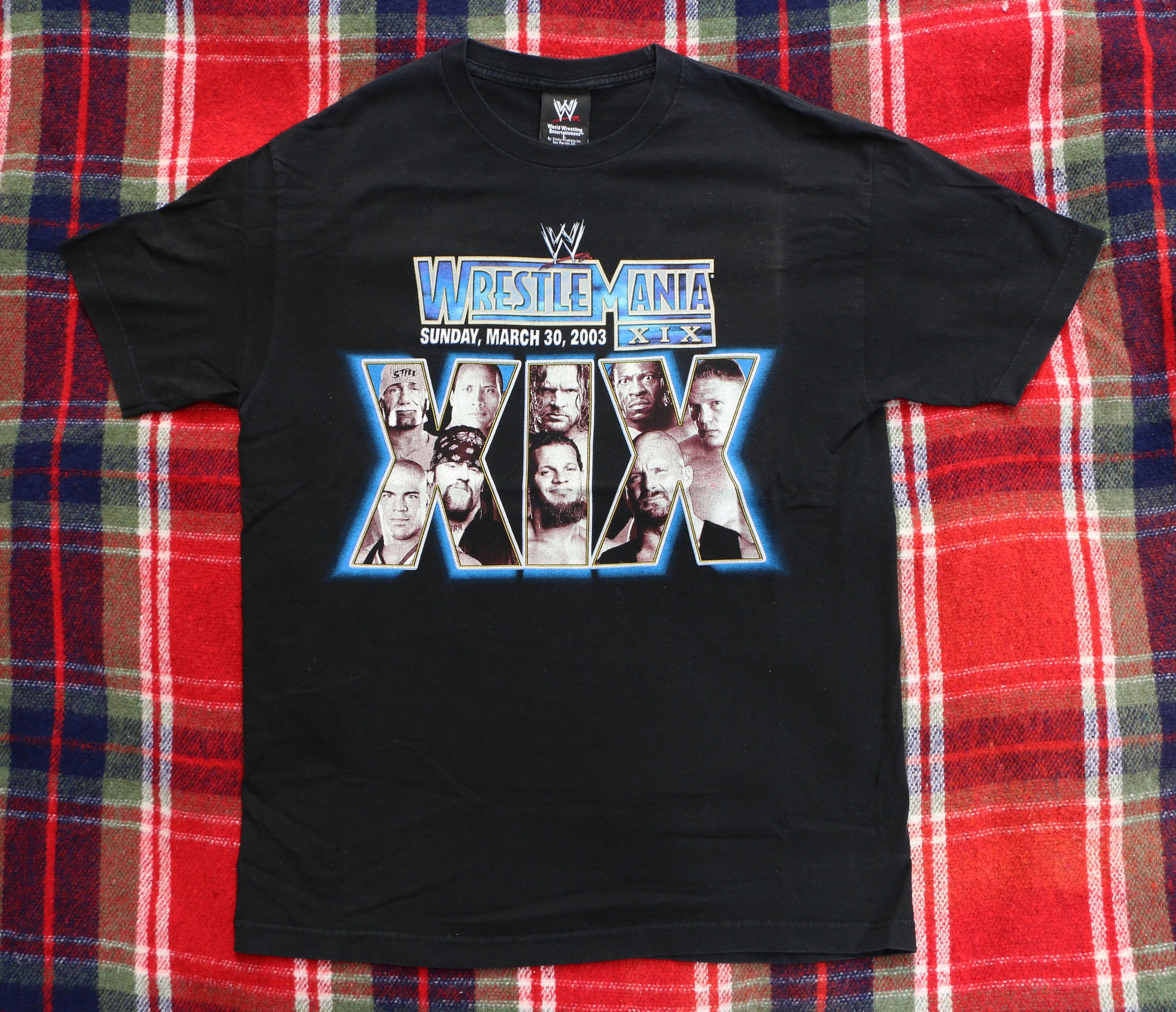 WWE WrestleMania XIX Shirt WWE 2003 The Rock Austin Hogan Size US L / EU 52-54 / 3 - 1 Thumbnail