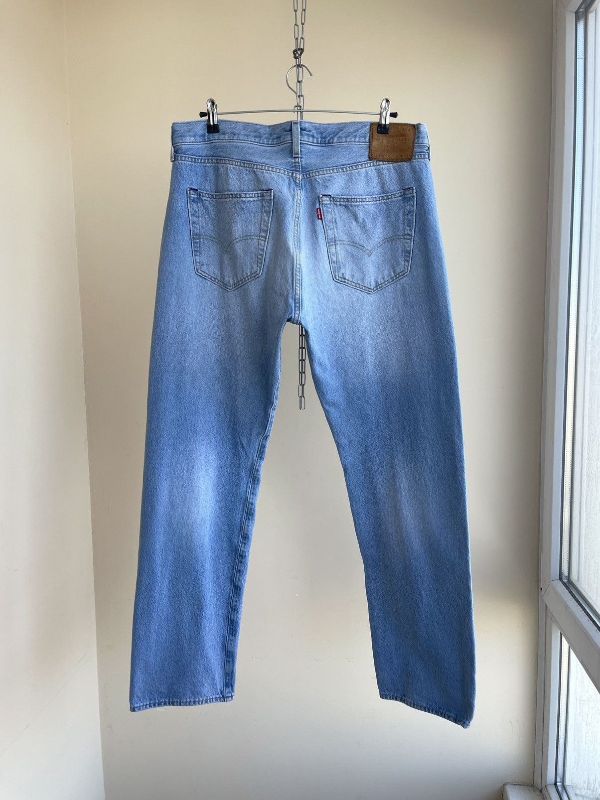 Levi's Premium 501 Big E Straight Tapered Regular Fit Denim Jeans Size US 36 / EU 52 - 2 Thumbnail