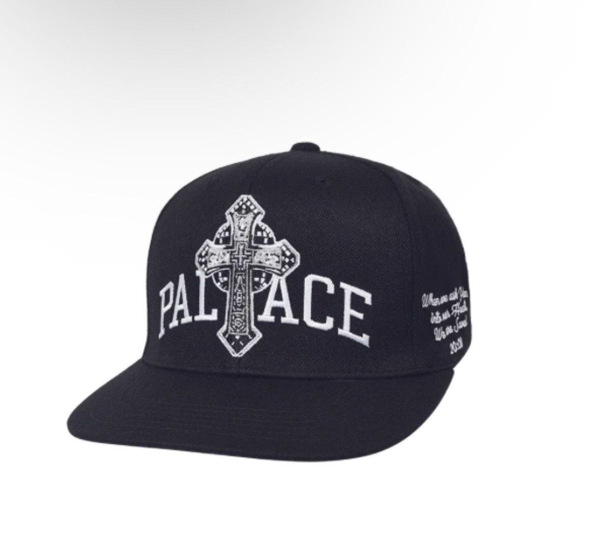 Palace × Streetwear × Vintage Palace Saves Navy Blue Snapback Hat 