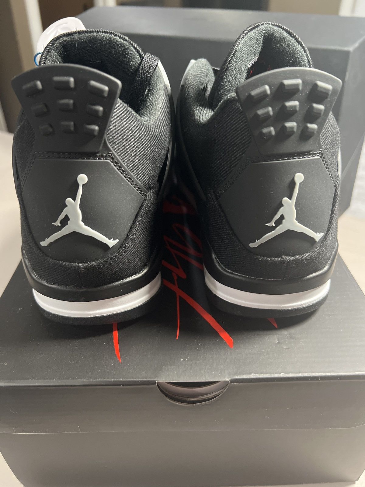 Jordan Brand Jordan 4 Black Canvas Size US 9 / EU 42 - 4 Thumbnail
