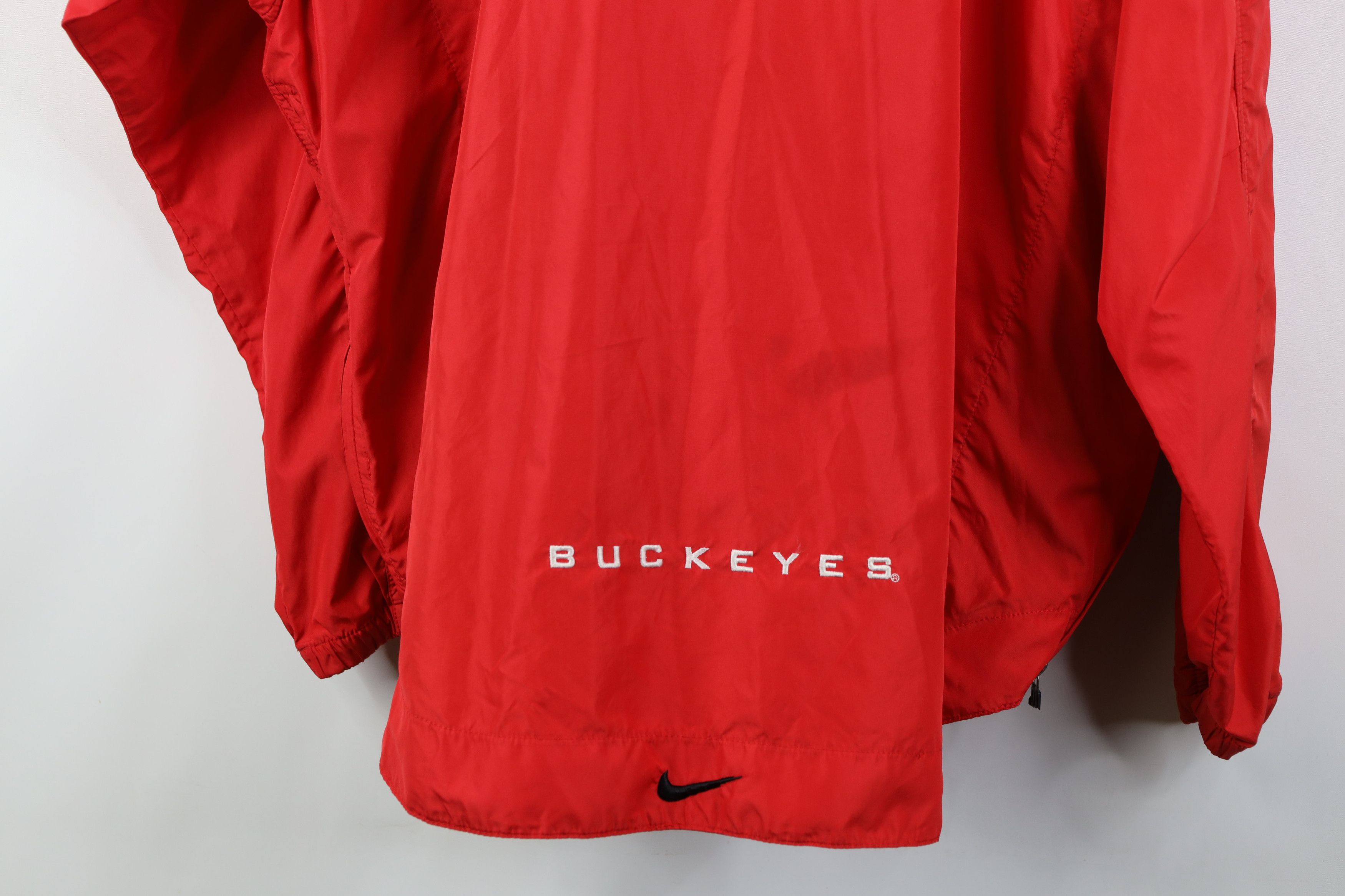 Nike Vintage Nike Center Swoosh Ohio State University Jacket Red Size US XL / EU 56 / 4 - 15 Thumbnail
