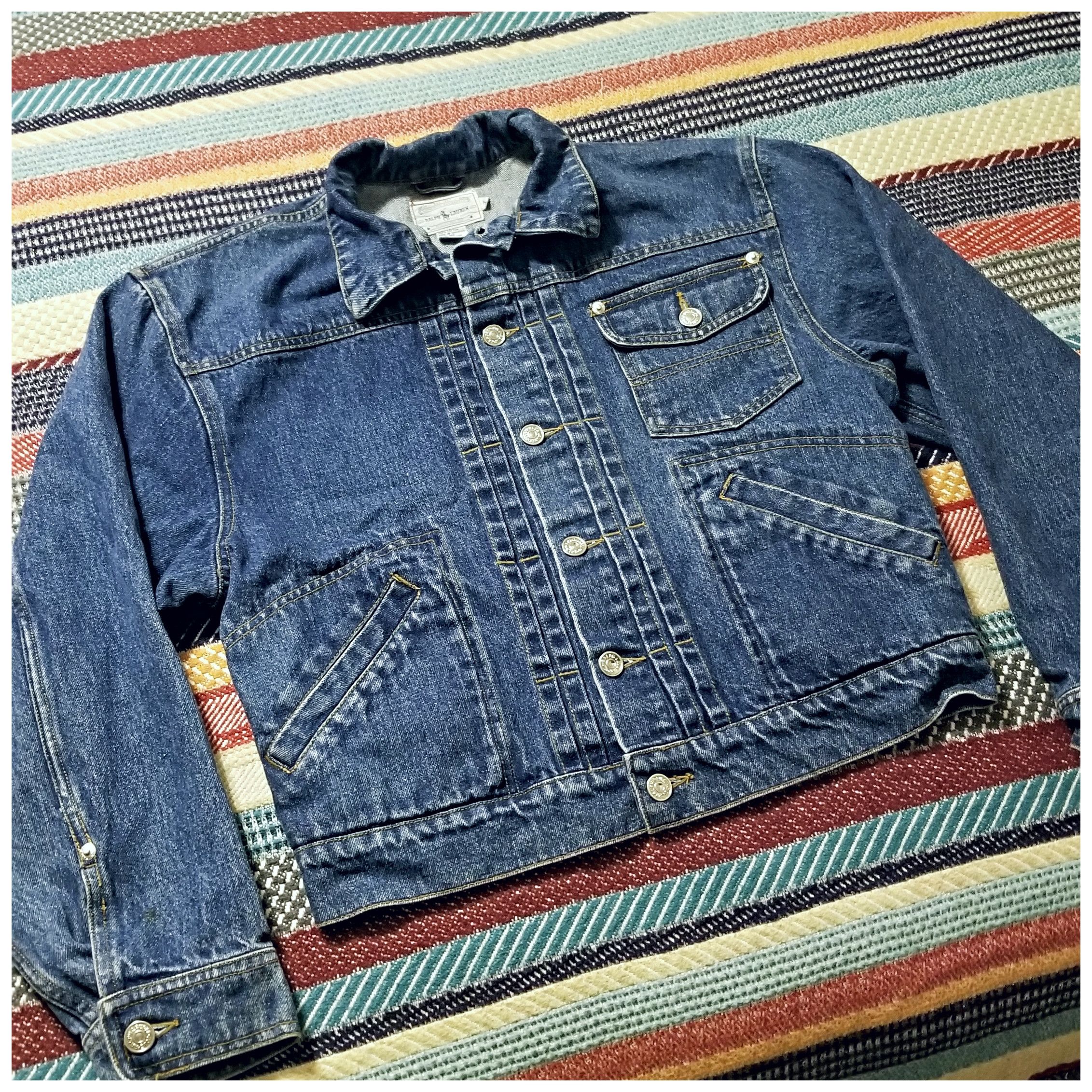RRL Ralph Lauren VINTAGE 90s POLO RALPH LAUREN DENIM JACKET- WOMEN'S SIZE MED Size M / US 6-8 / IT 42-44 - 5 Thumbnail