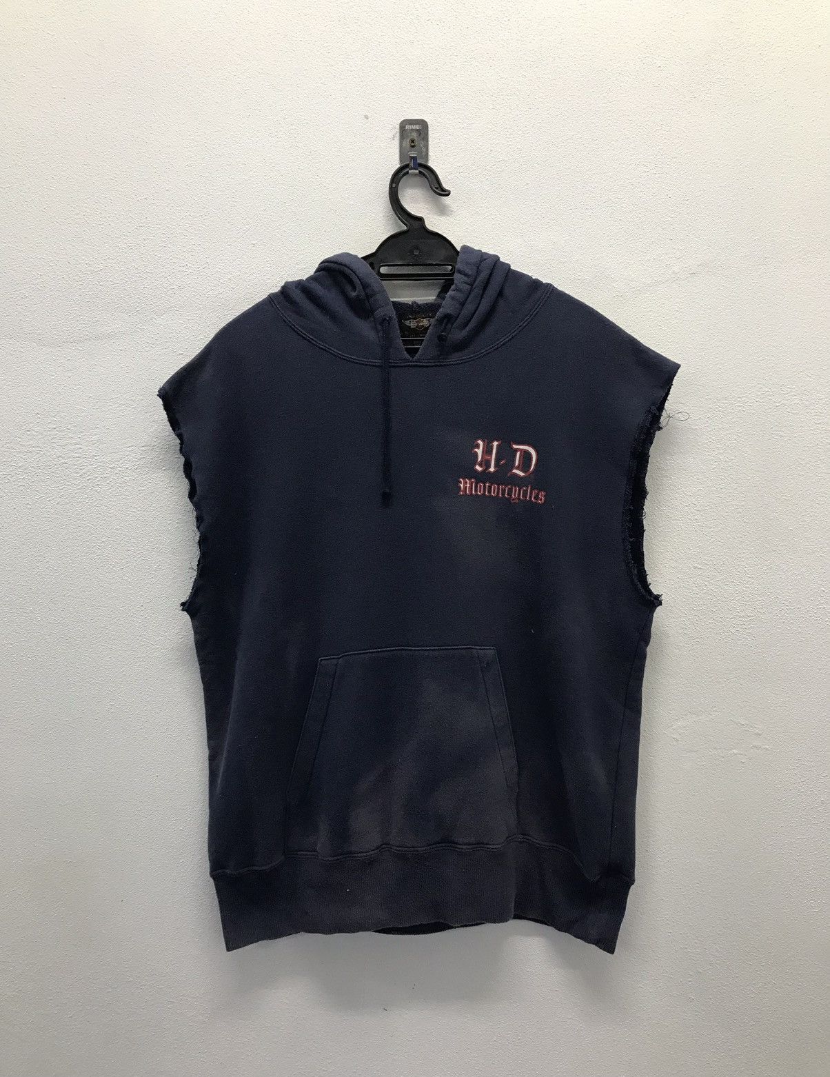 Harley Davidson × Vintage Vintage Harley Davidson Cycles Sleeveless Hoodie Size US L / EU 52-54 / 3 - 2 Thumbnail