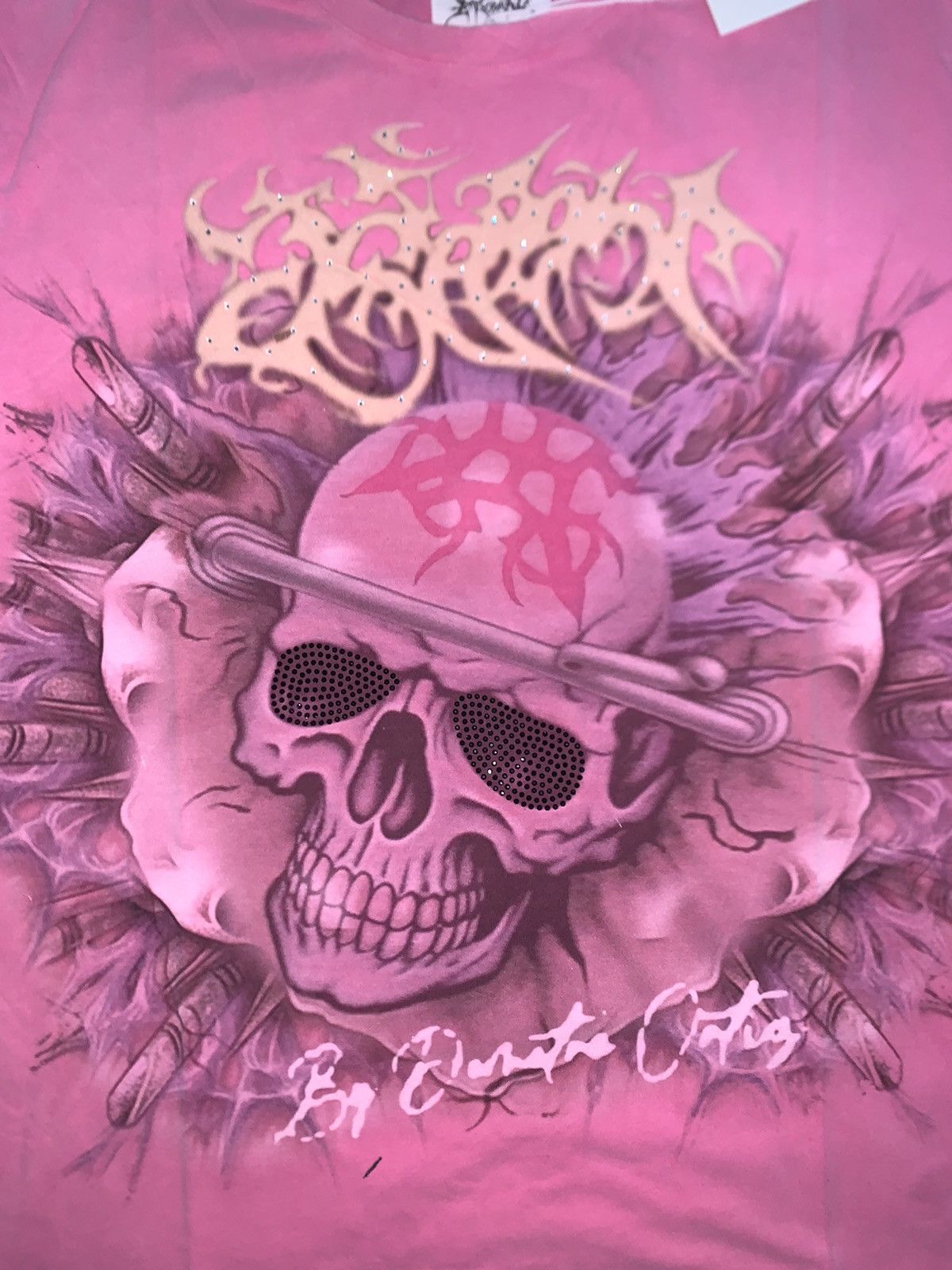 Other Eternal Artwear “ Skull “ Rhinestone Short Sleeve Sz.L Size US L / EU 52-54 / 3 - 1 Thumbnail