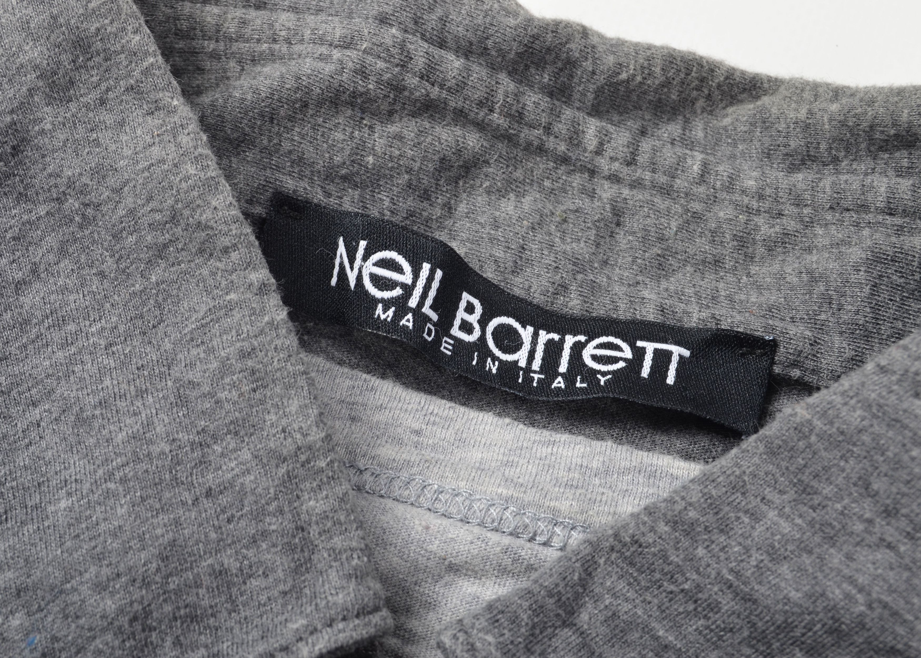 Neil Barrett Neil Barrett Gray Double Layer Collared Polo Shirt Size US M / EU 48-50 / 2 - 5 Thumbnail
