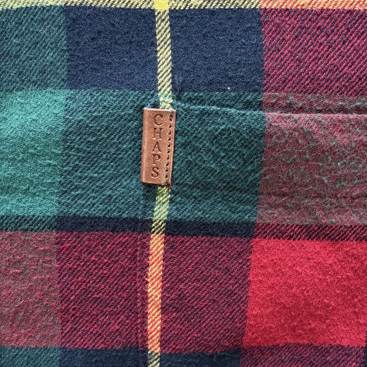 Chaps Chaps Men's Long Sleeve Flannel Shirt Plaid, Size L, Cotton Size US L / EU 52-54 / 3 - 3 Thumbnail