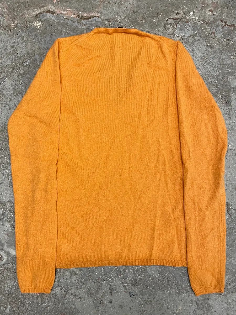 Prada 2000s Prada Orange V Neck Sweater Size XS / US 0-2 / IT 36-38 - 5 Thumbnail