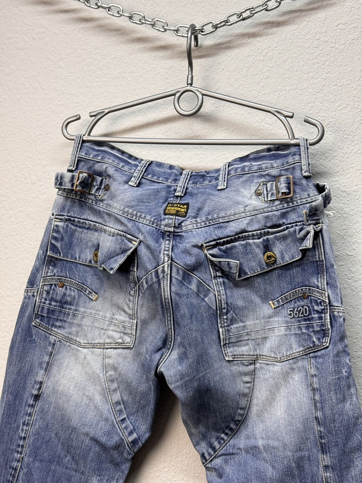 If Six Was Nine × Japanese Brand × Yohji Yamamoto VTG Yohji Yamamoto Junya Watanabe Style Bondage Cargo Pants Size US 30 / EU 46 - 10 Thumbnail