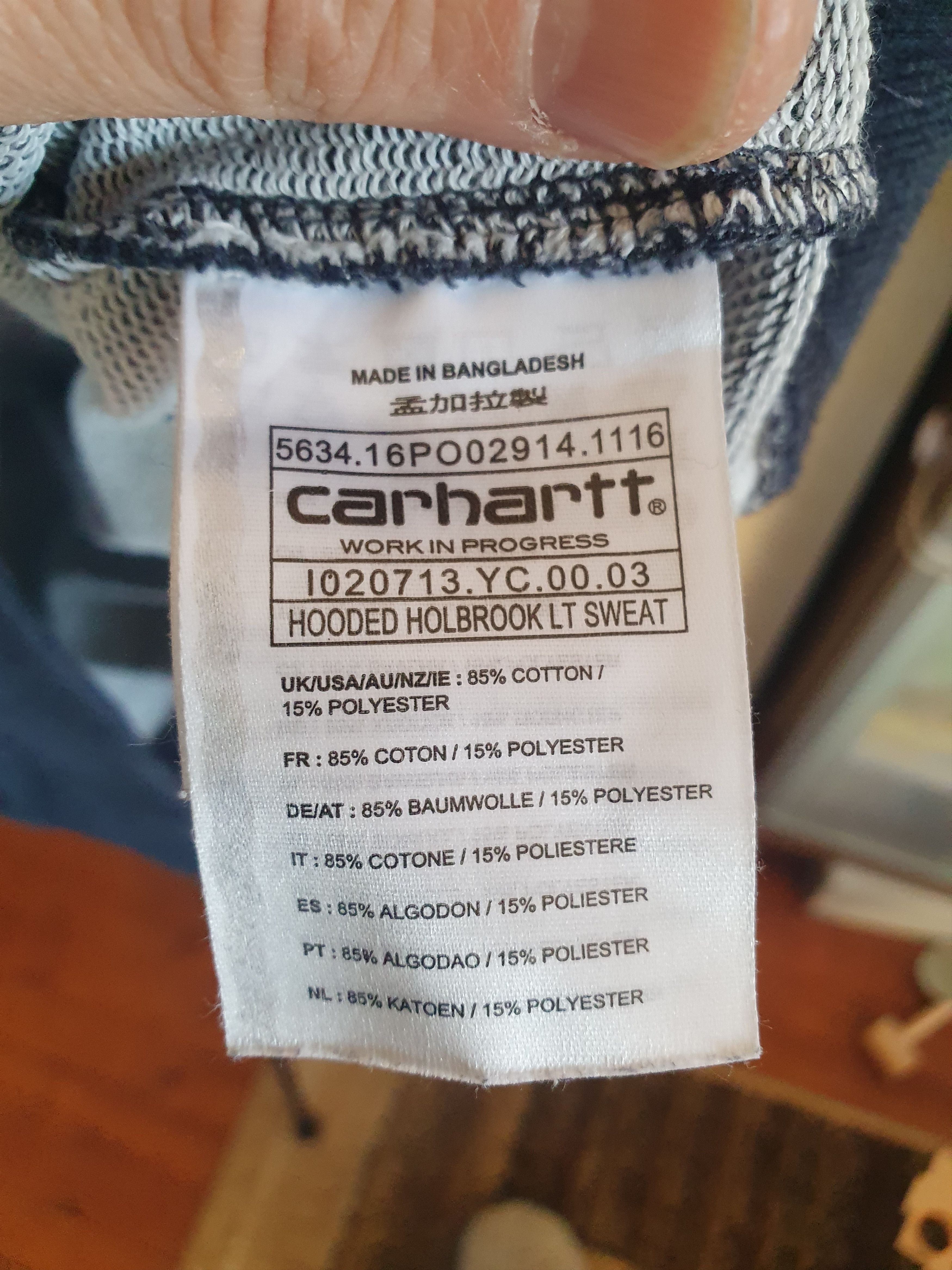 Carhartt Wip Carhartt WIP Hooded Holbrook LT Sweat Hoodie sz M Size US M / EU 48-50 / 2 - 5 Thumbnail