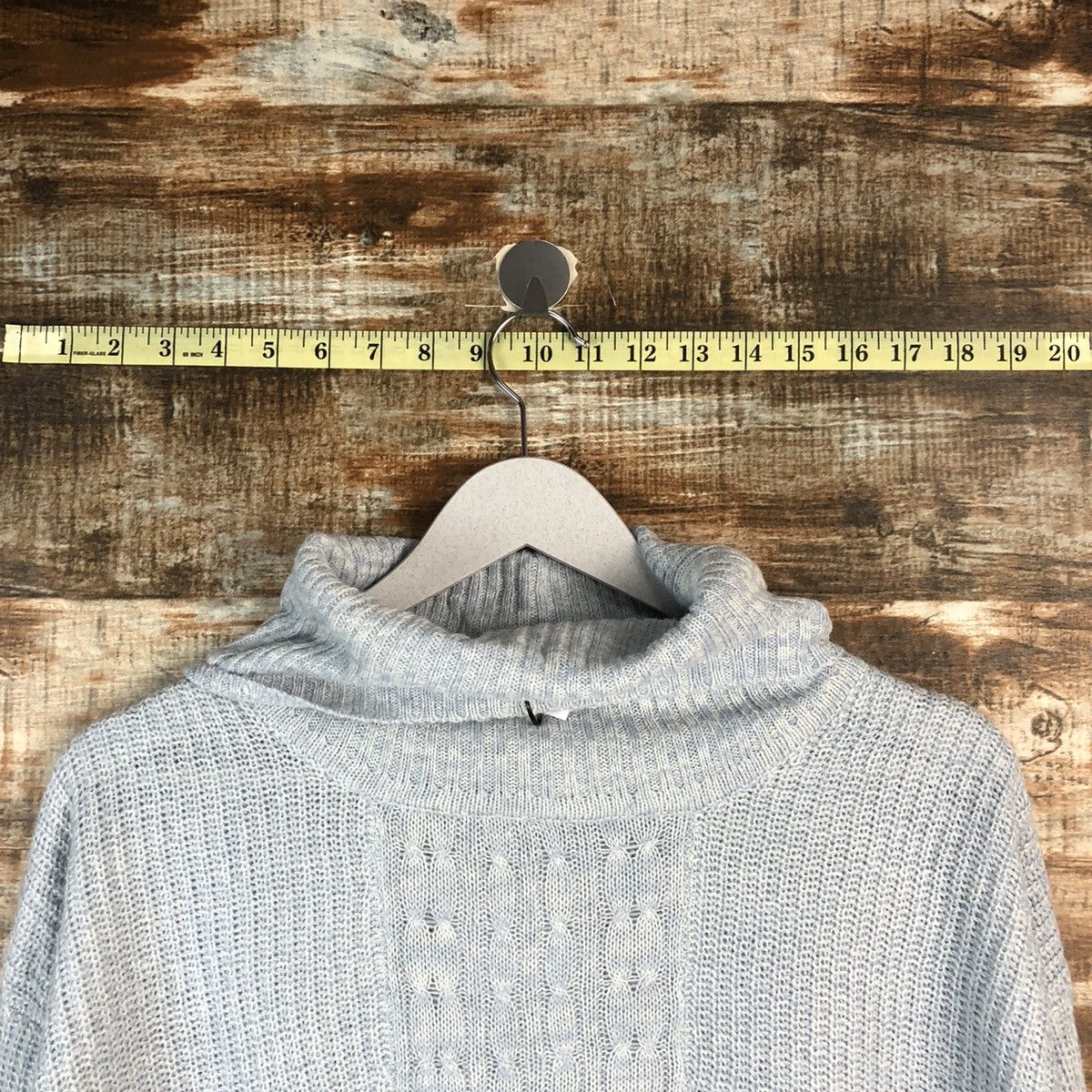 Homespun Knitwear × Japanese Brand Persodea Blue Knitwear #A2216 Size L / US 10 / IT 46 - 4 Thumbnail