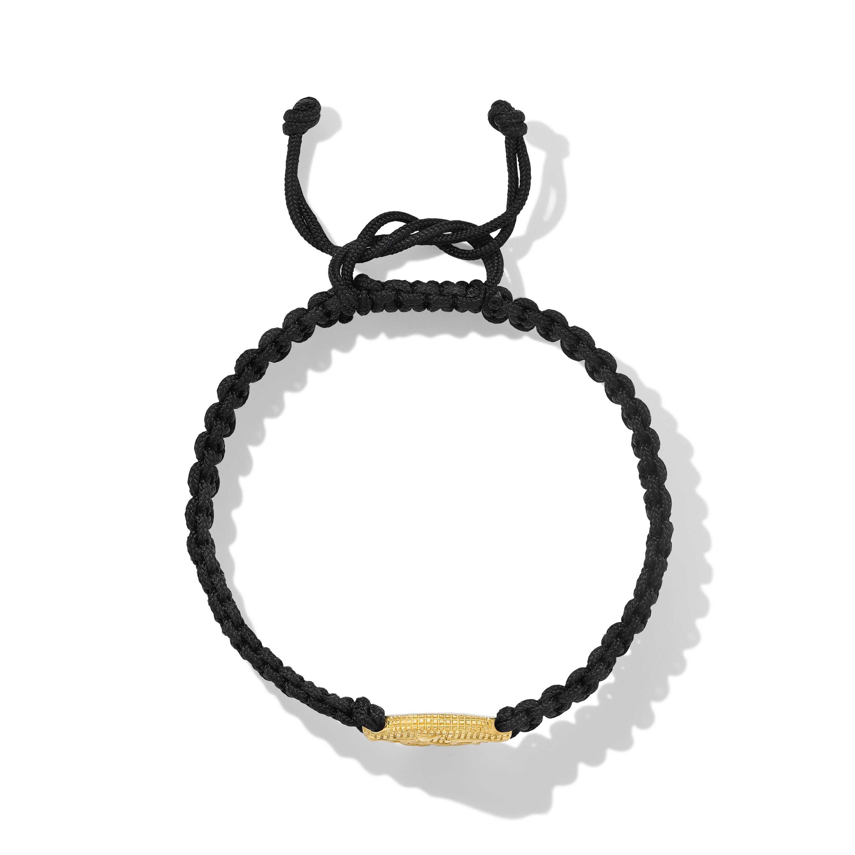 David Yurman o1w1db10526 B35121M /Size:S/Nylon Bracelet in Black/Golden Size ONE SIZE - 2 Thumbnail