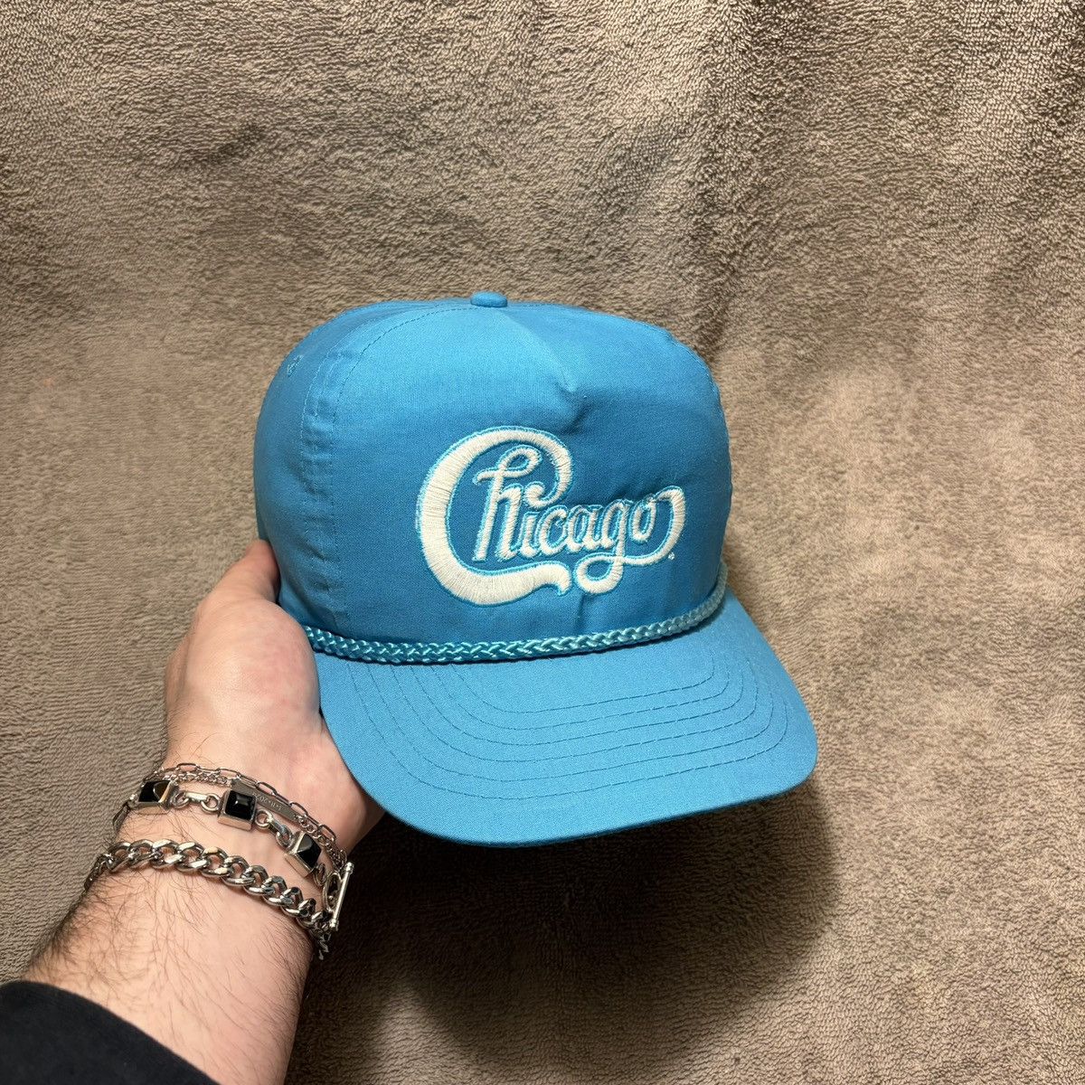 Vintage Vintage Chicago Band Rock Snapback Hat Trucker Rope Cap 80s ...