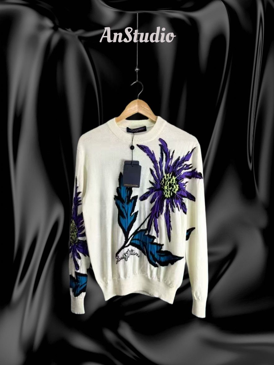 Louis Vuitton Louis Vuitton Thistle Intarsia Pullover Sweater Size US XS / EU 42 / 0 - 1 Thumbnail