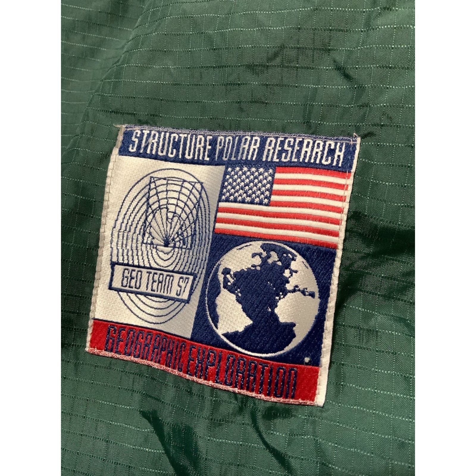 Vintage VINTAGE Structure Geographic Team S97 90s Anorak 1/4 Zip Jacket Sz.S Green Mens Jacket Size US S / EU 44-46 / 1 - 6 Thumbnail