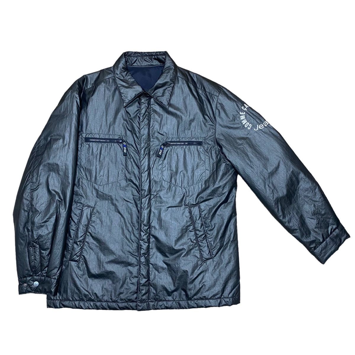 image of Comme Ça Du Mode Nylon Vintage Jacket in Black, Men's (Size Medium)