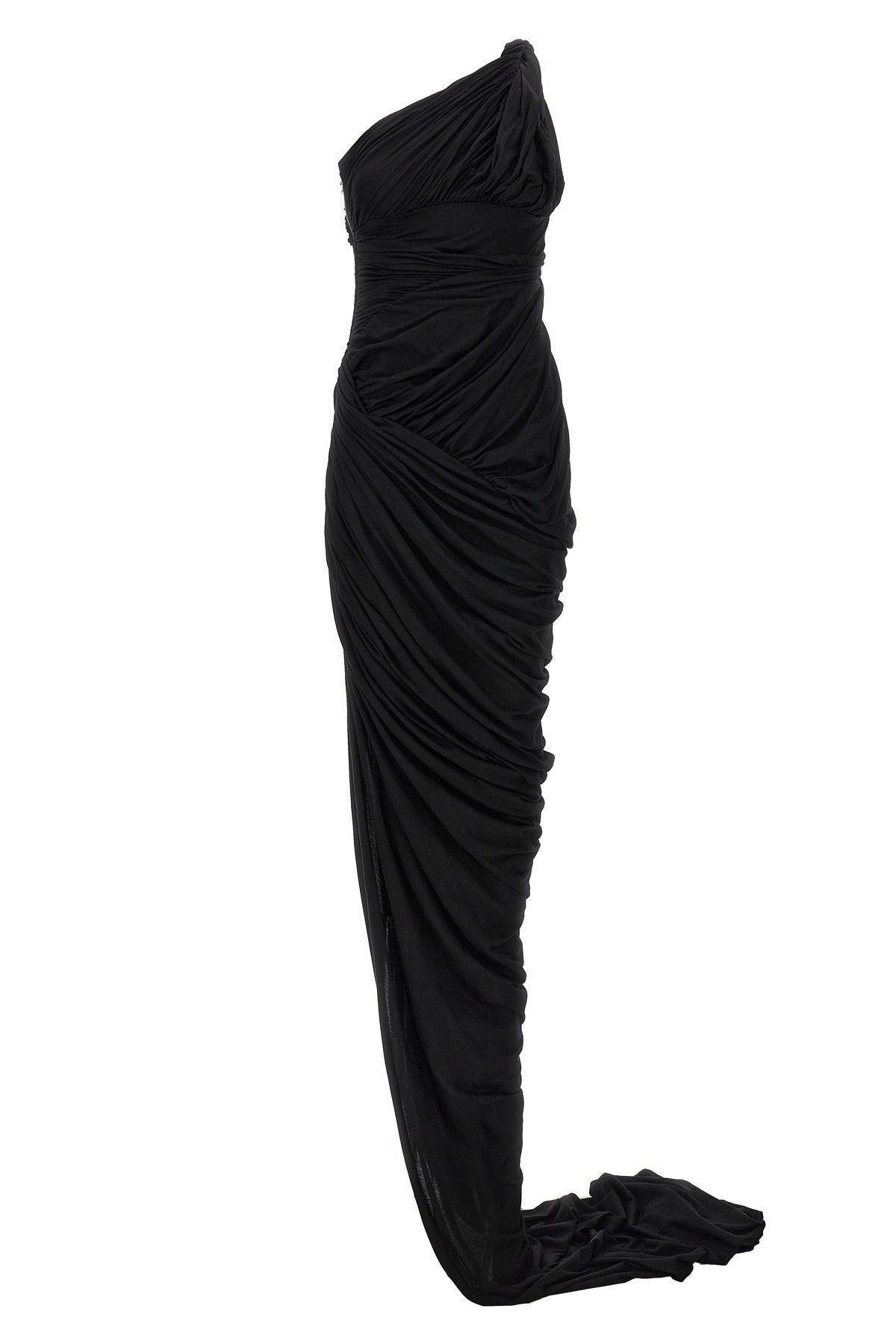image of Rick Owens 'lido Draped' Maxi Dress in Black, Women's (Size Medium)