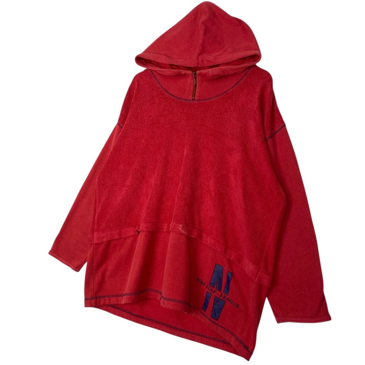 Vintage Vintage Naf Naf Paris Sweatshirt CrewnecRed Pullover Size XL Size US XL / EU 56 / 4 - 2 Thumbnail