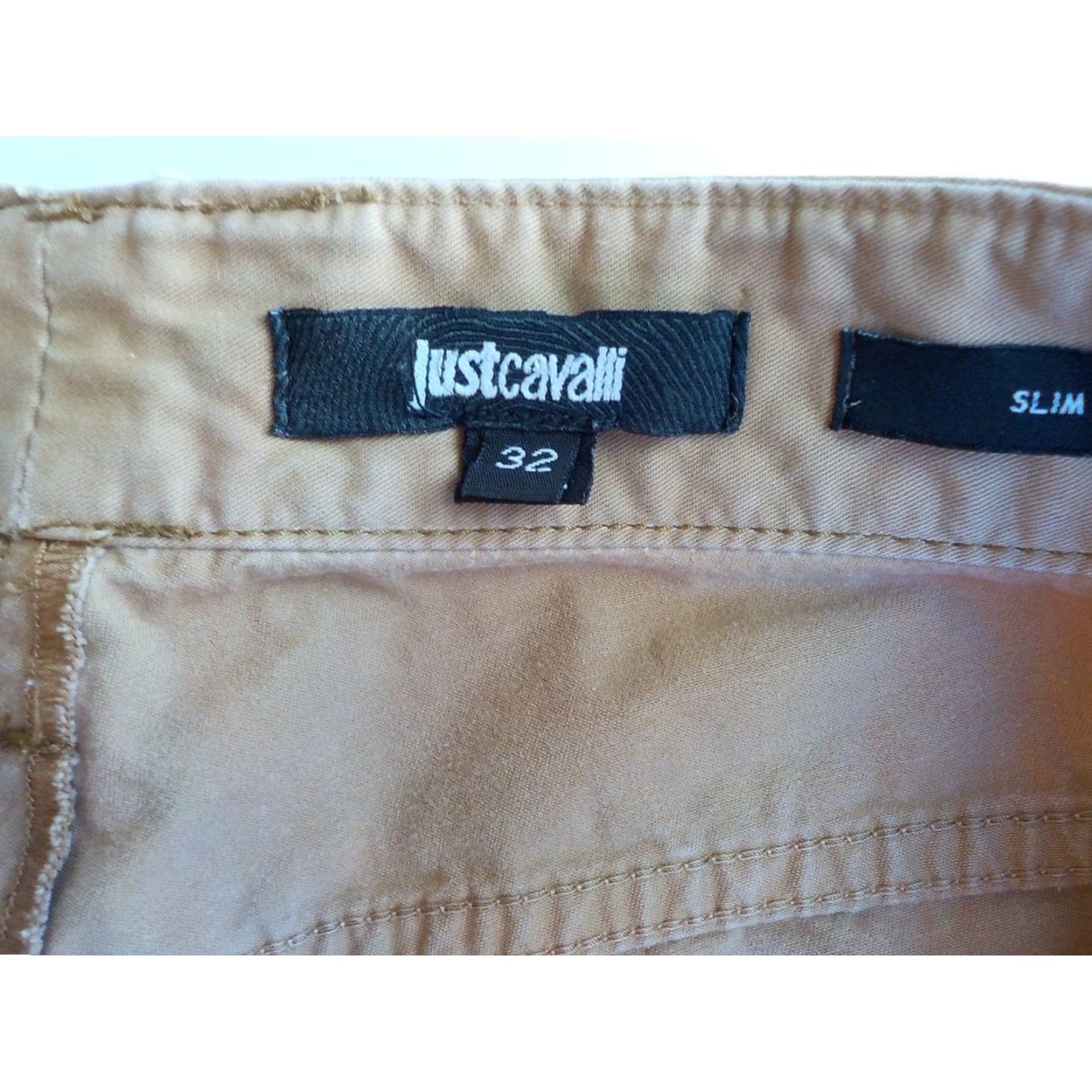 Just Cavalli JUST CAVALLI Tan Jeans Slim Button Fly 5 Pocket Men SZ 32 100% Cotton Tan Jeans Slim Fit Pants Size US 32 / EU 48 - 6 Thumbnail