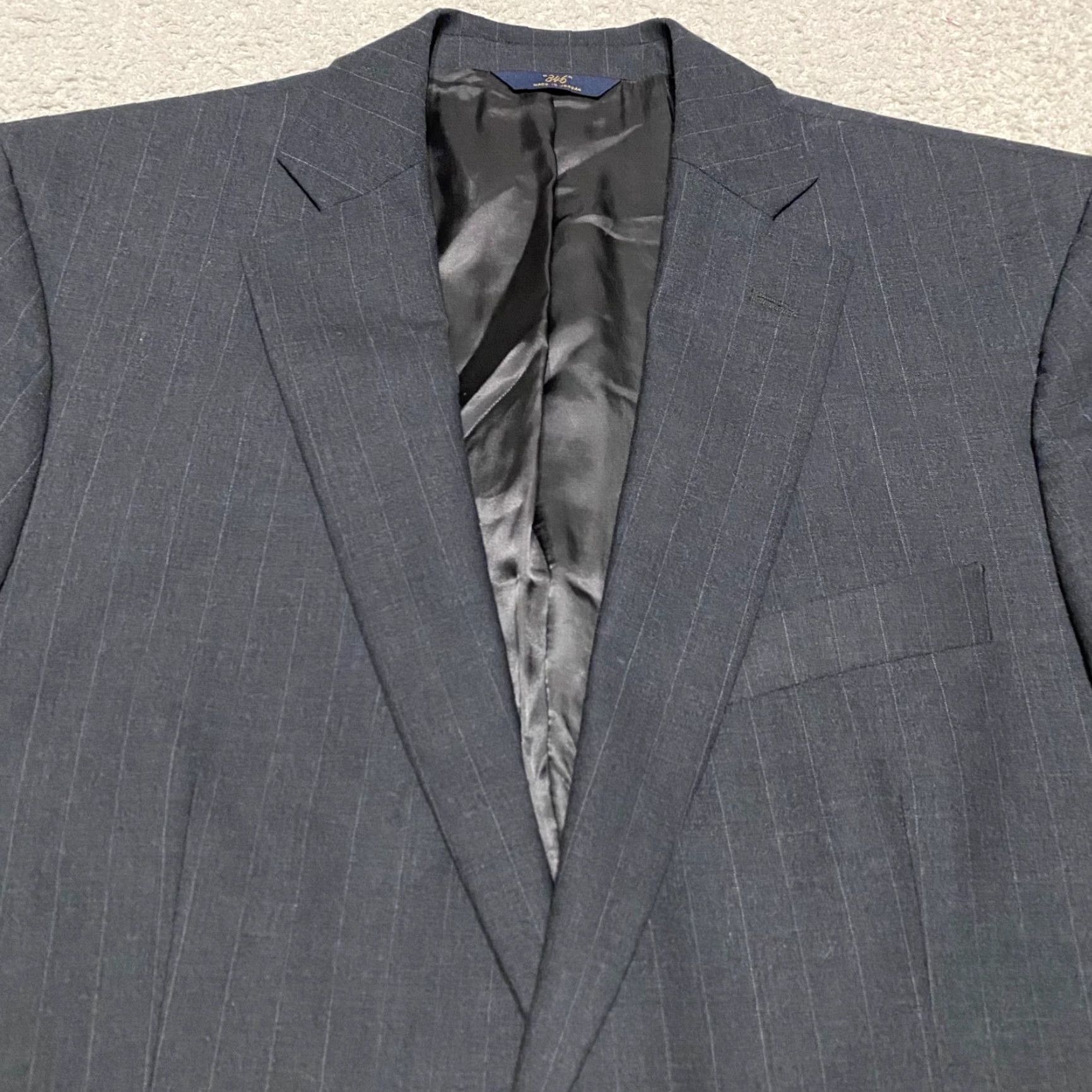 Brooks Brothers Brooks Brothers Blazer Mens 42 Gray Wool Striped Two-Button Single-Breasted Notch Long Vintage: No Stretch Lined Chest 42 Regular Beige? Size 42R - 6 Thumbnail