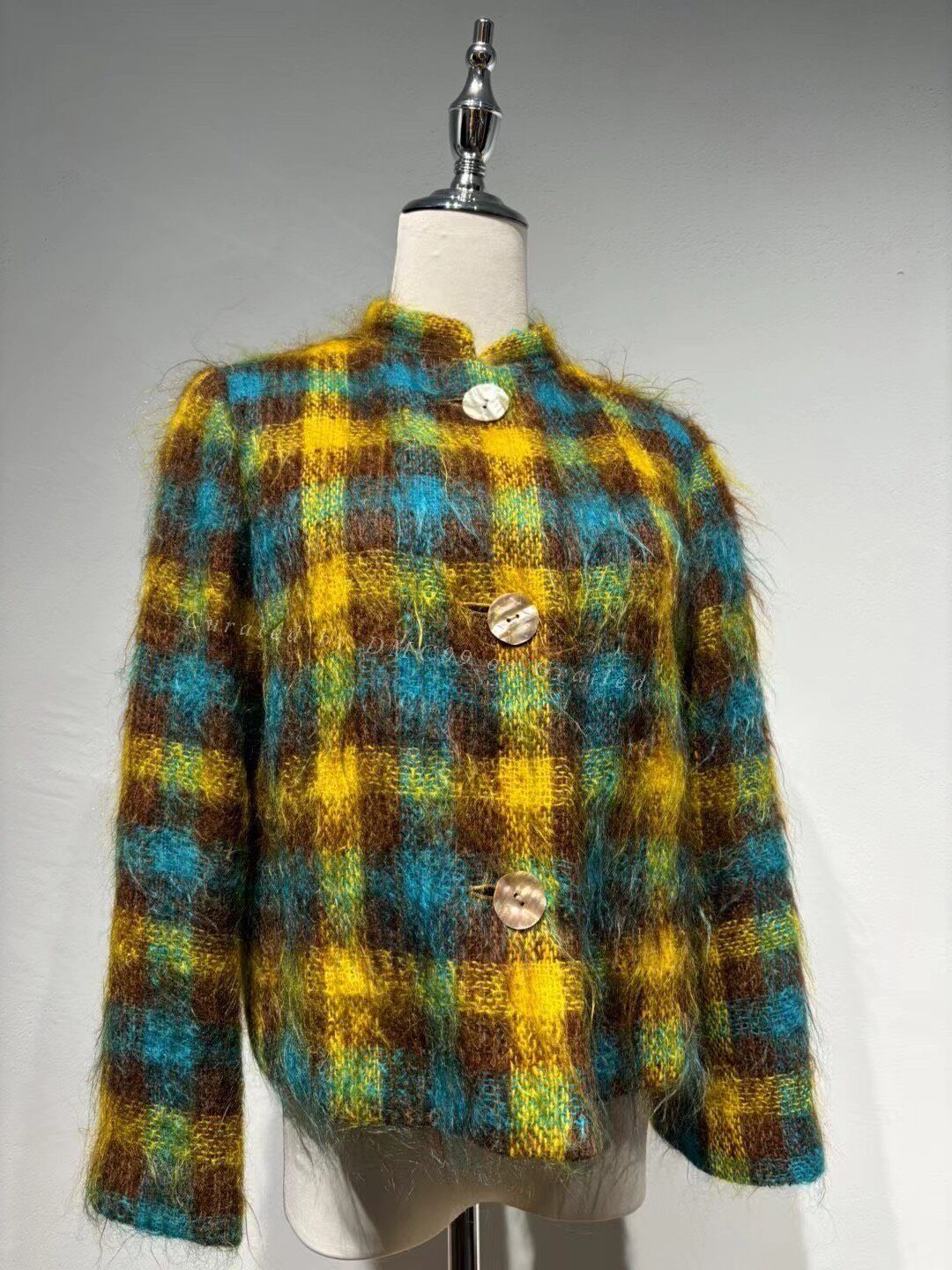 Michel Klein Michel Klein Vintage Plaid Coat Size M / US 6-8 / IT 42-44 - 1 Thumbnail