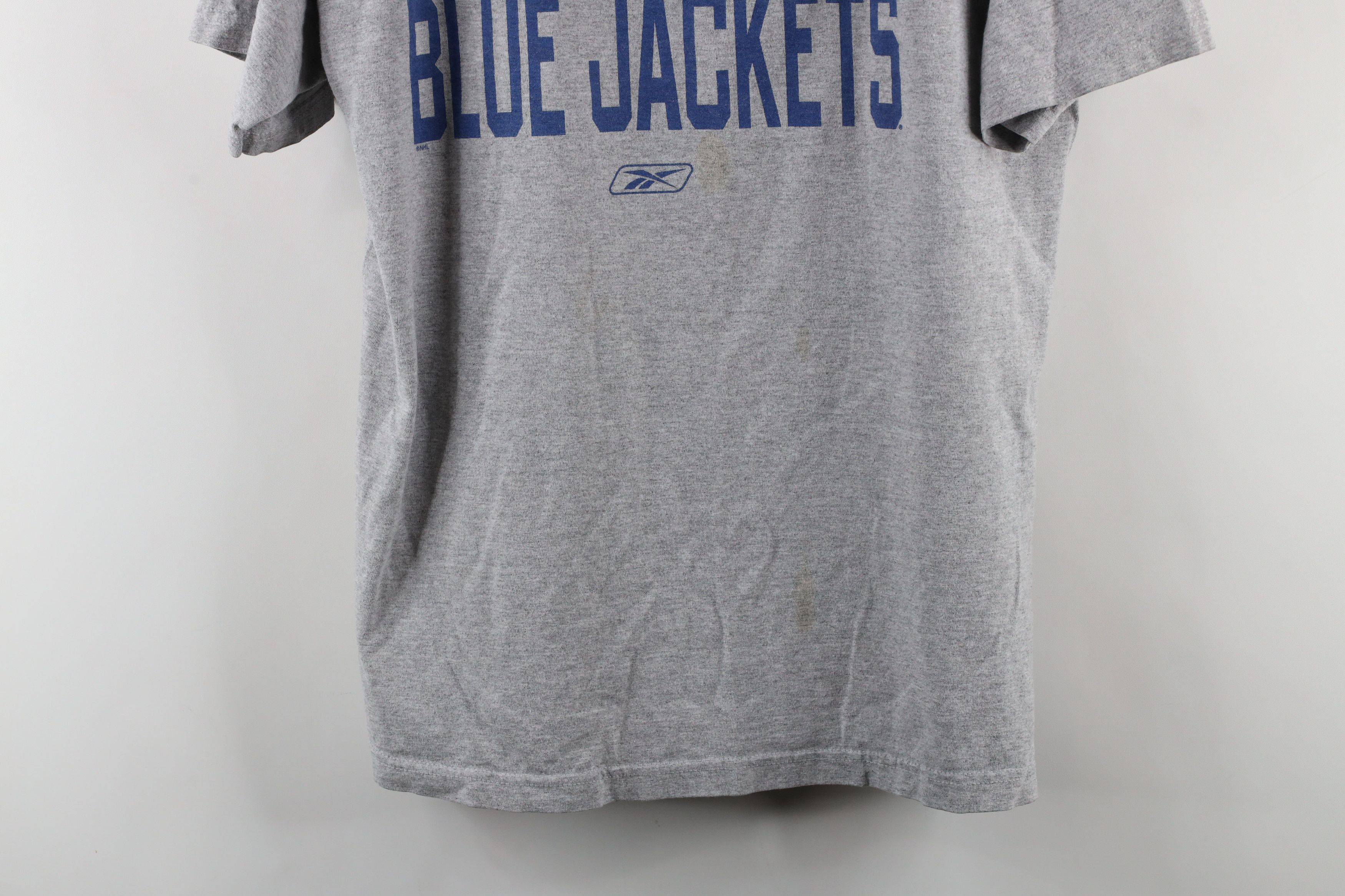 Reebok × Vintage Vintage Reebok Spell Columbus Blue Jackets Hockey T-Shirt Size US L / EU 52-54 / 3 - 3 Thumbnail