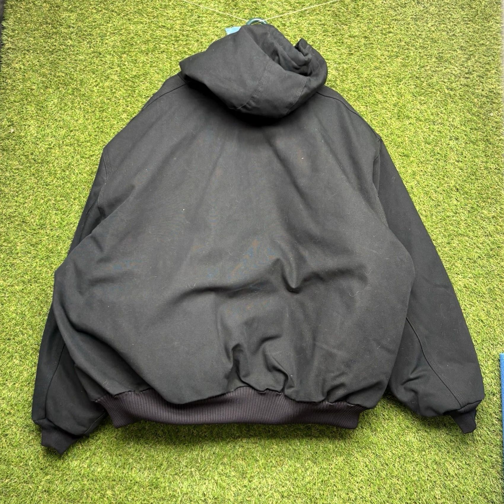 Carhartt Carhartt Jacket Mens 5XL Black Hooded Quilted Lined Workwear J130-M Bomber Jacket Regular Fit Canvas Cotton Zipper Long Sleeve Mid-Length Winter Fall Size US XXL / EU 58 / 5 - 2 Thumbnail
