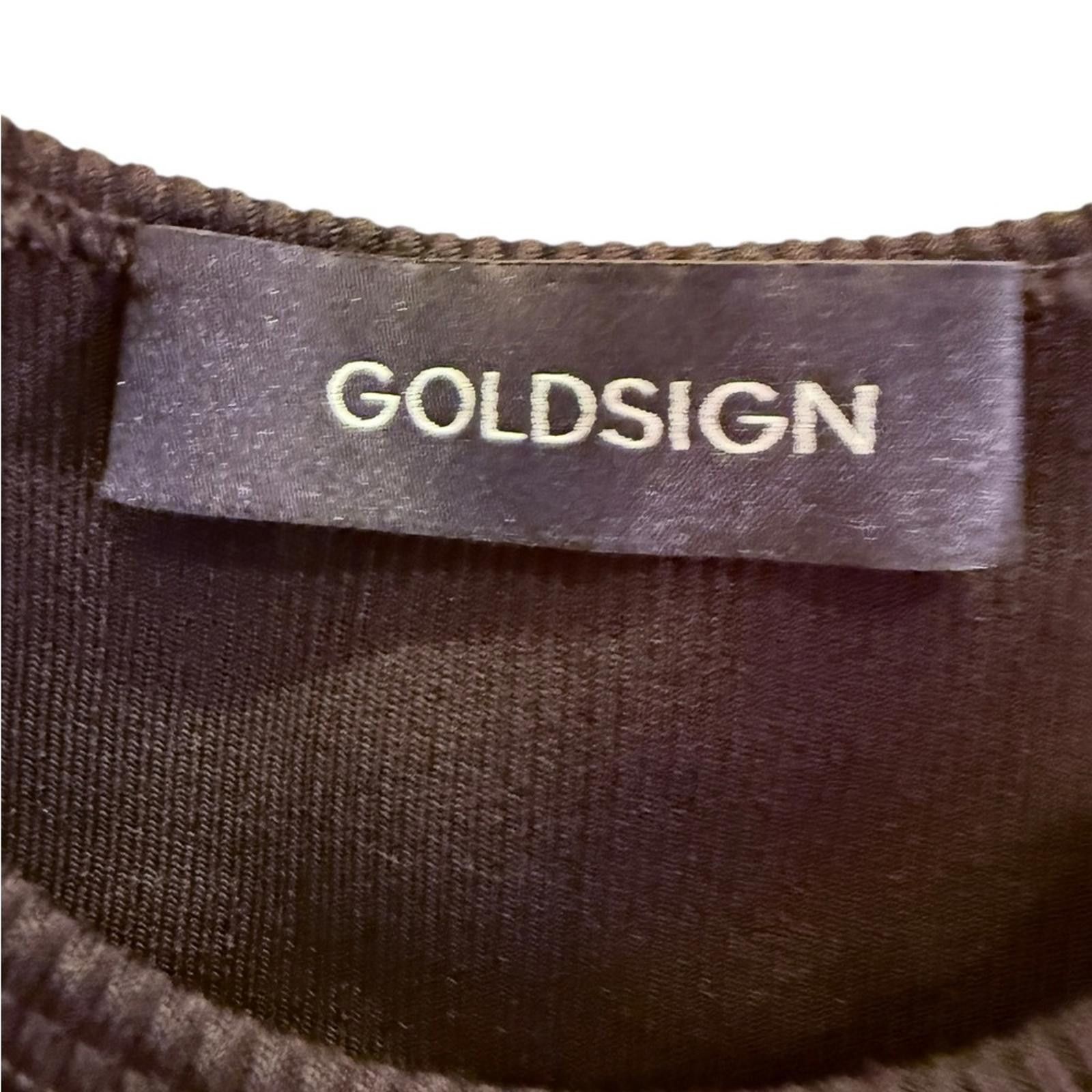 Goldwin Goldsign The Laurel Classic Black Heavy Knit Racer Tank sz M Size M / US 6-8 / IT 42-44 - 3 Thumbnail