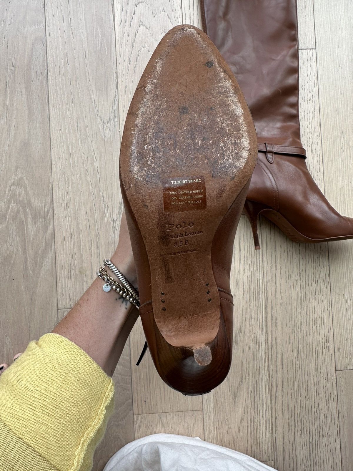 Polo Ralph Lauren Ralph Lauren Brown Leather Boots Size US 8.5 / IT 38.5 - 4 Thumbnail