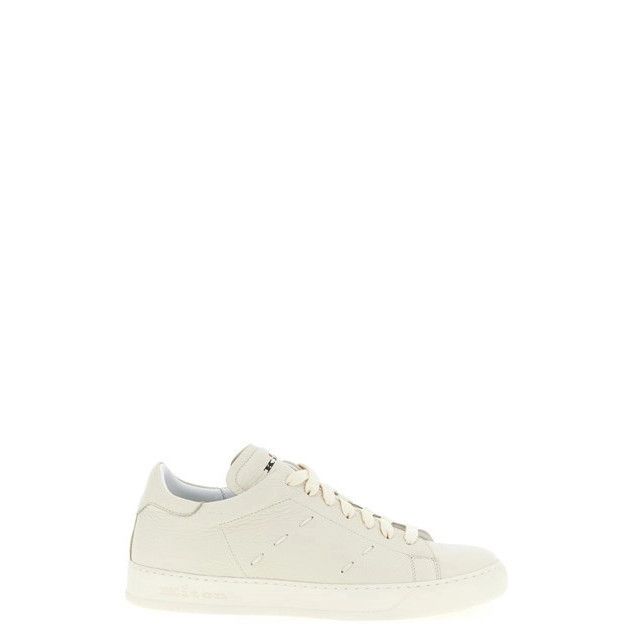 KITON White Leather Sneakers New And Authentic (Men's size:U