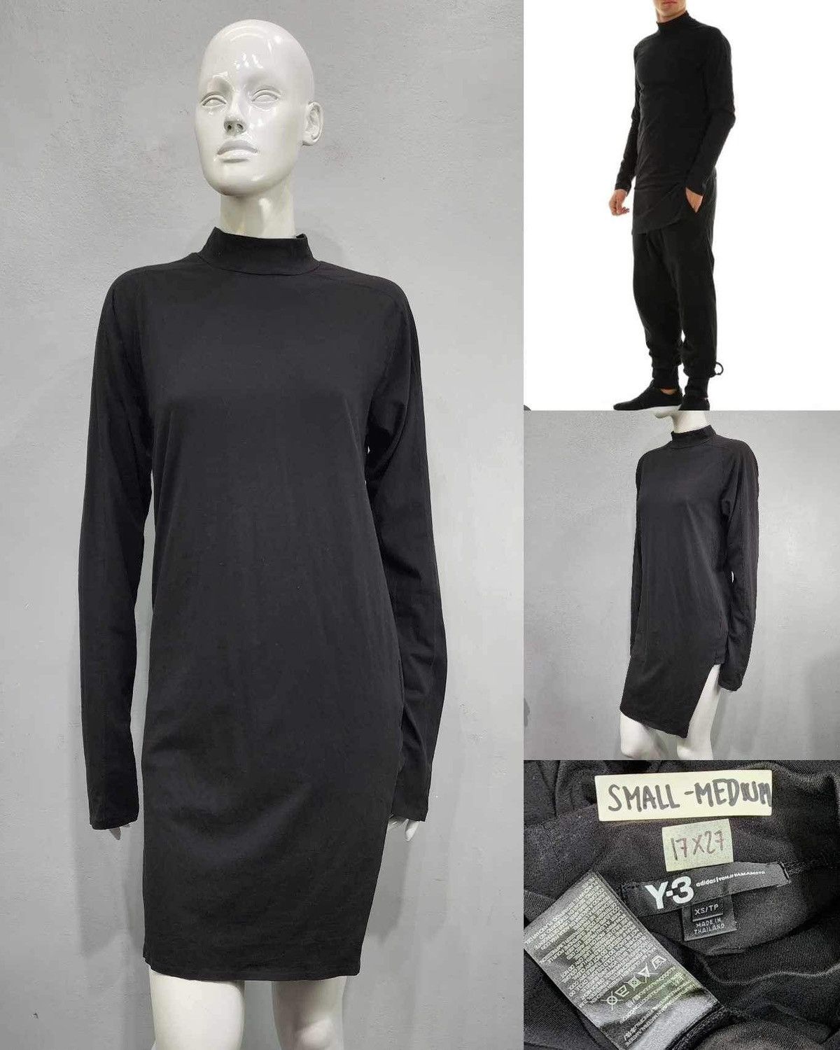 Y-3 Yohji Yamamoto/Y-3 - Mock Neck Long Sleeve Shirt Size US XS / EU 42 / 0 - 18 Thumbnail