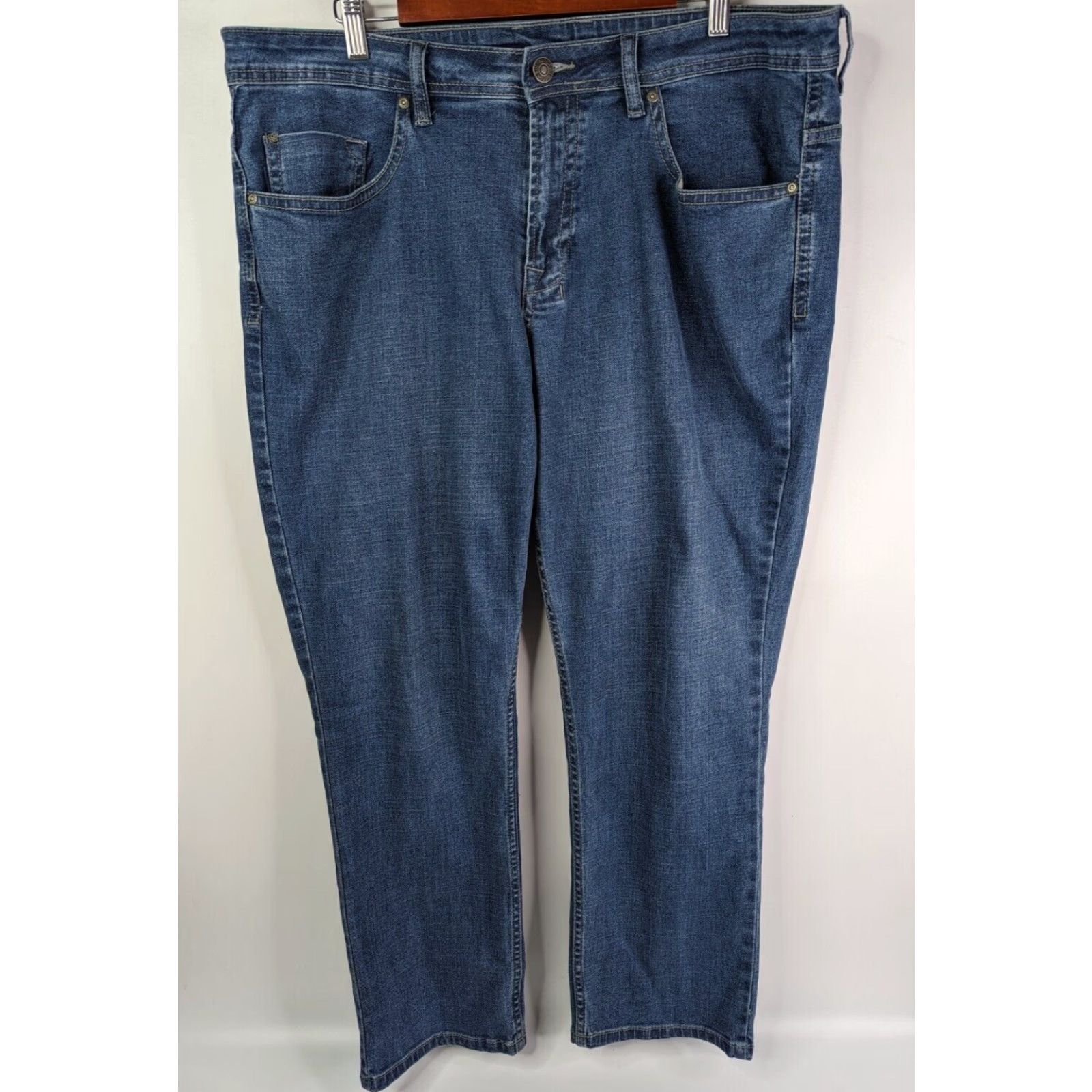Buffalo David Bitton Buffalo David Bitton Jeans Mens 40 Blue Denim Straight Leg 30 In Inseam Stretch Regular Size US 40 / EU 56 - 2 Thumbnail