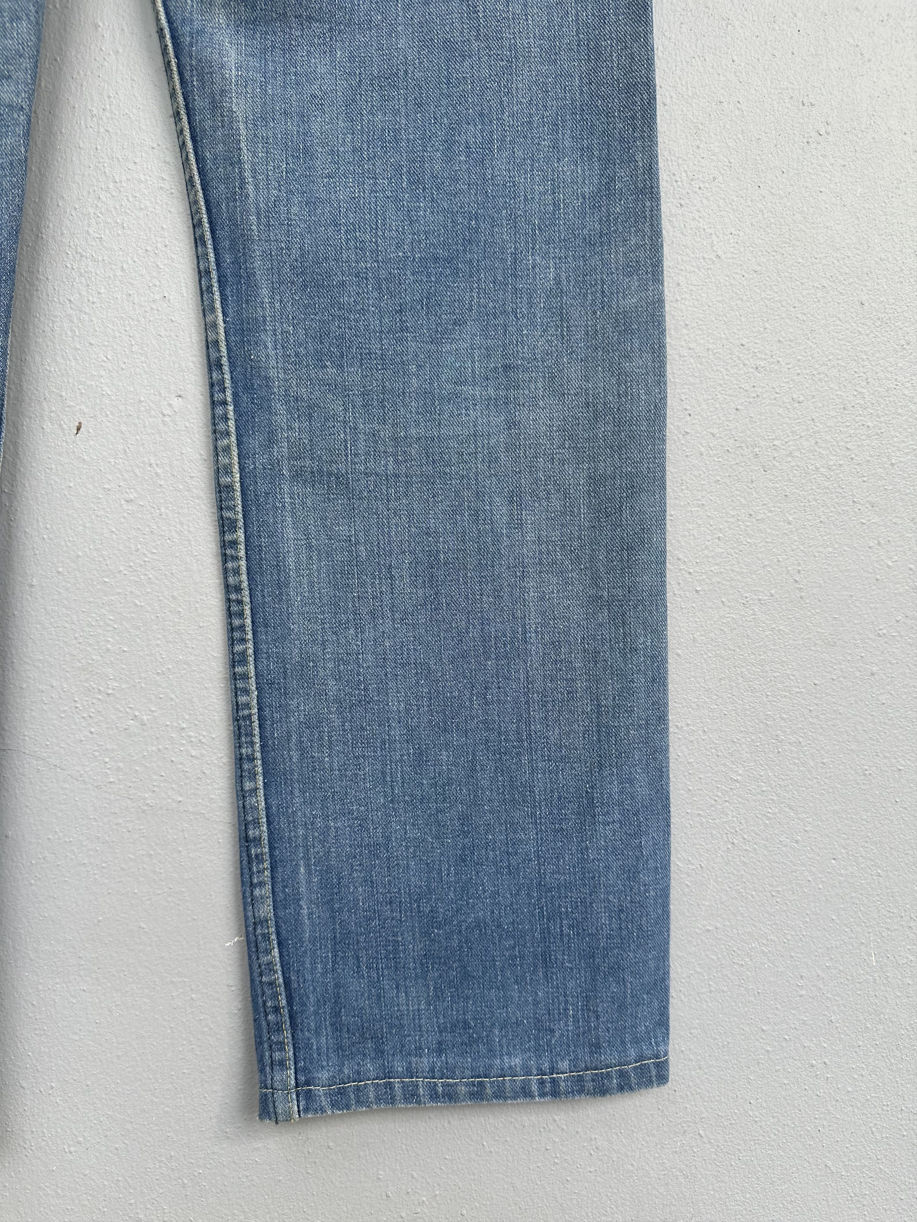 Lee Rare Vtg Distressed Lee Riders 70s Talon 42 Flare Denim Jean Size US 30 / EU 46 - 19 Thumbnail