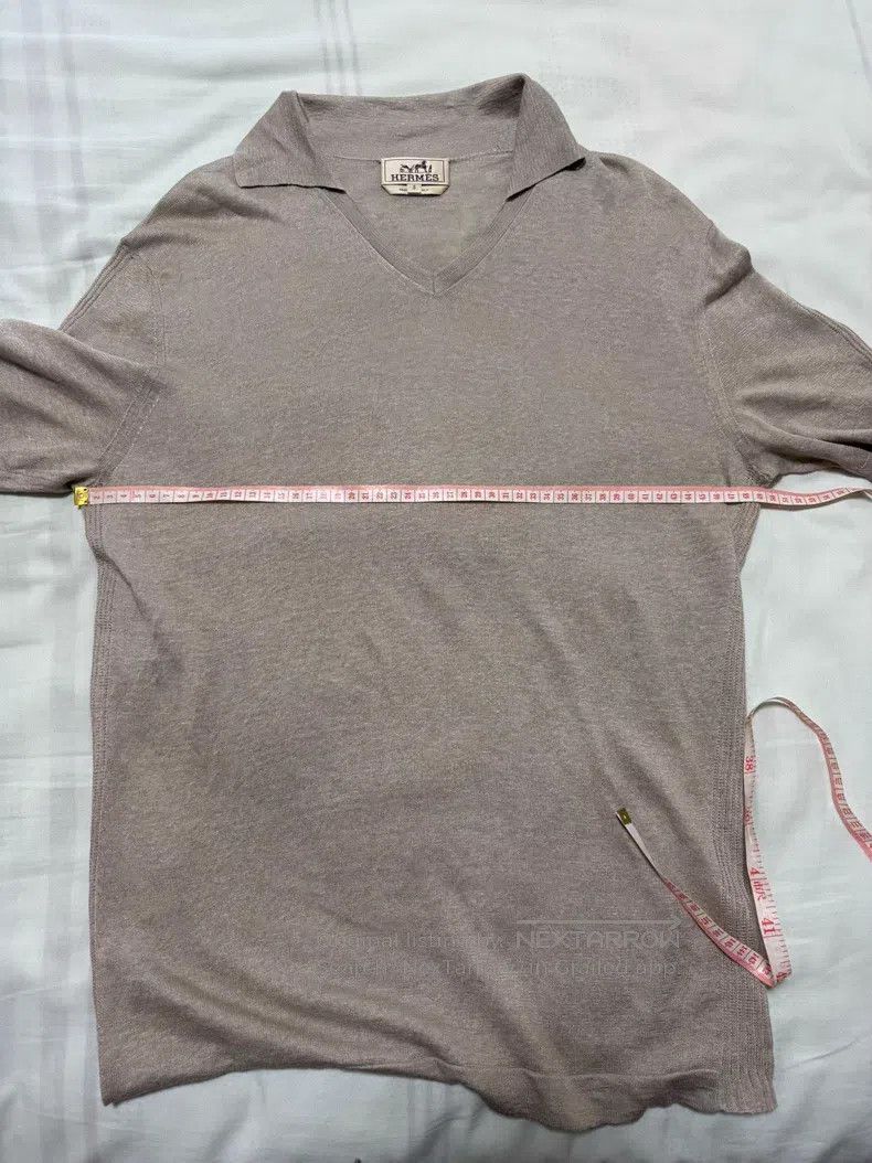 Hermes Hermes Linen and silk blended short-sleeve T-shirt Size US S / EU 44-46 / 1 - 4 Thumbnail