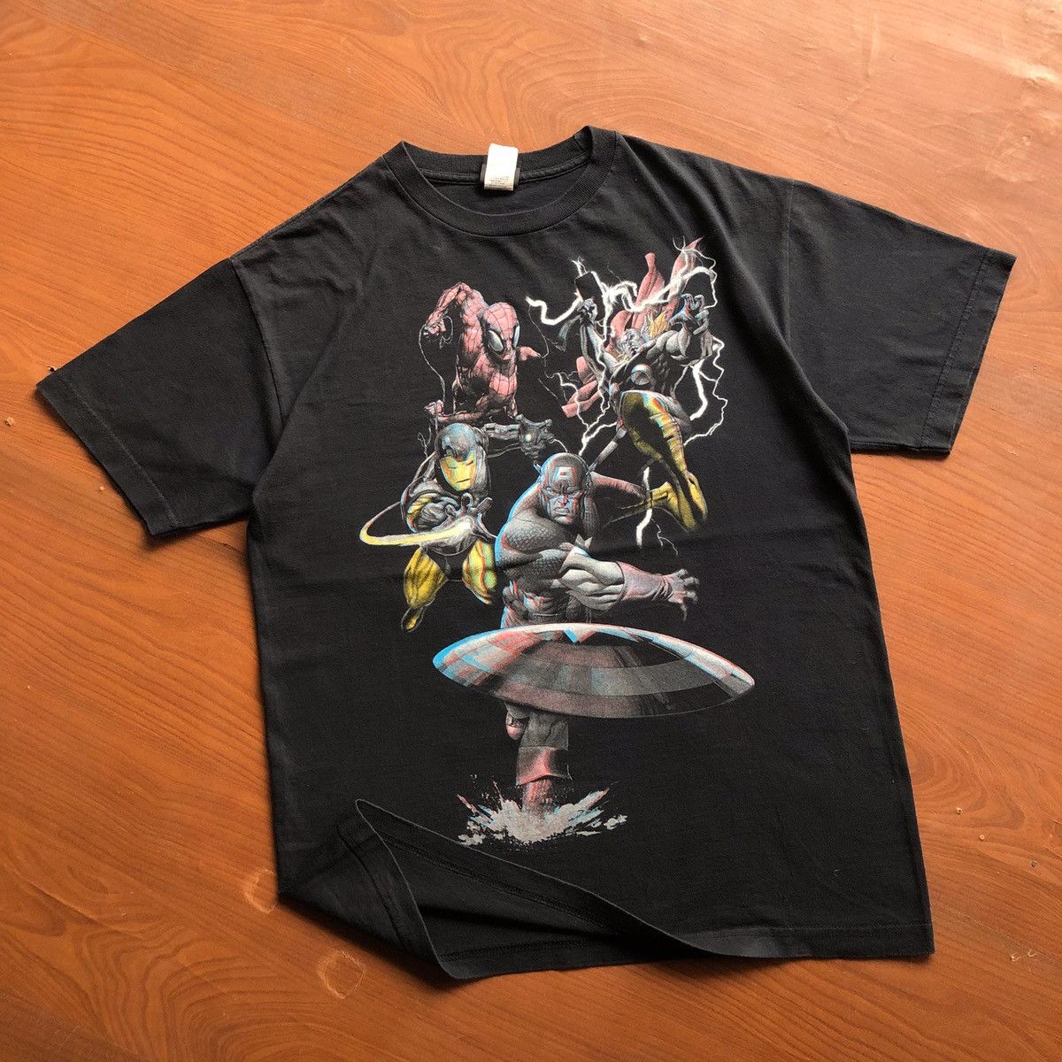Anime × Marvel Comics Vintage Marvel Shirt 3D Official by Mad Engine Thor, L Size US M / EU 48-50 / 2 - 1 Thumbnail