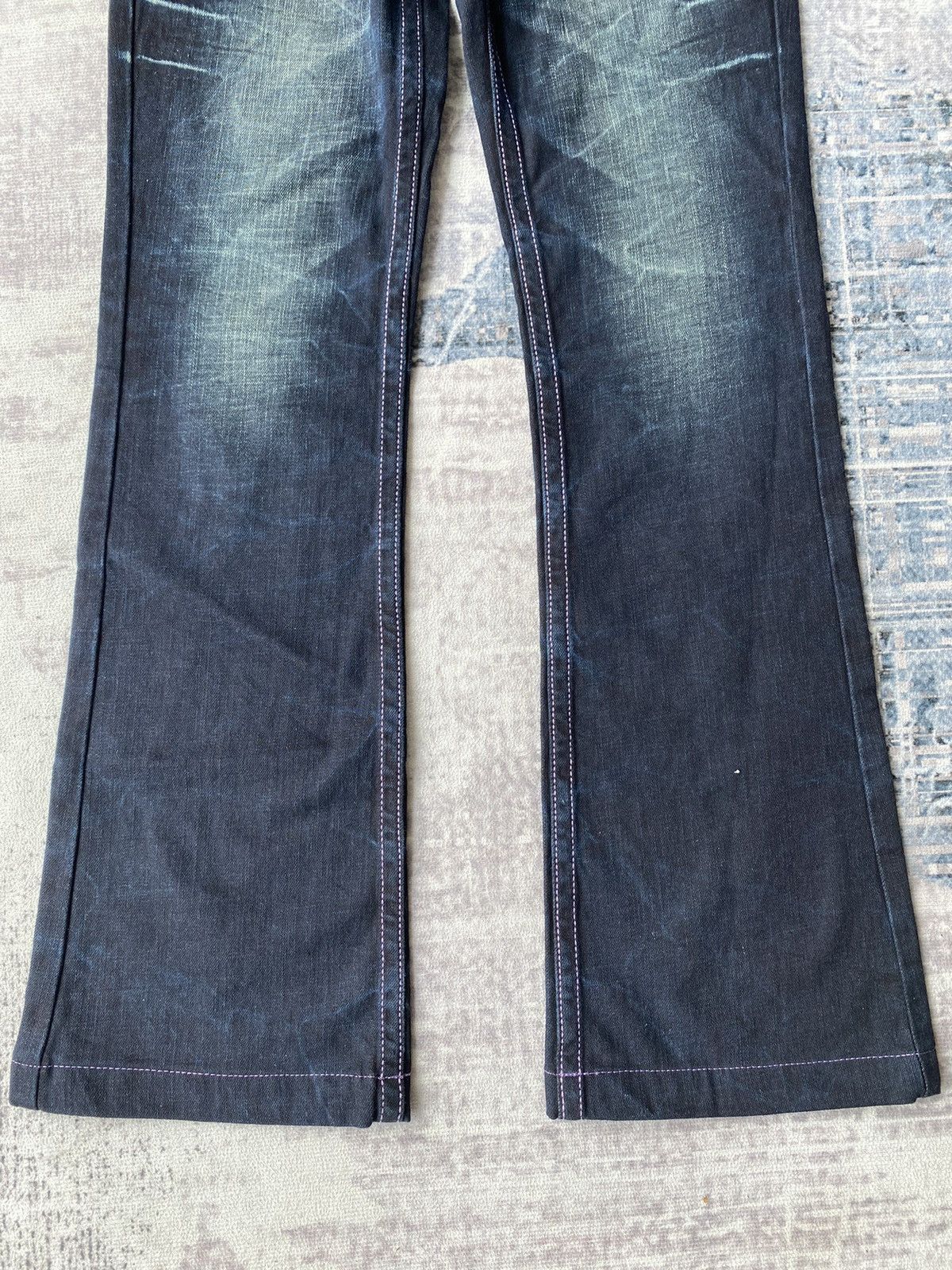 If Six Was Nine Vintage Riobera Embroidered Flared Denim Size US 32 / EU 48 - 9 Thumbnail