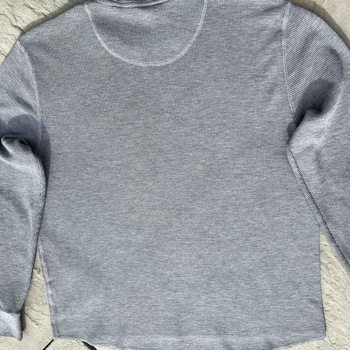 Timberland Y2K Garment Dyed Grey Waffle Knit Thermal Size US XL / EU 56 / 4 - 5 Thumbnail
