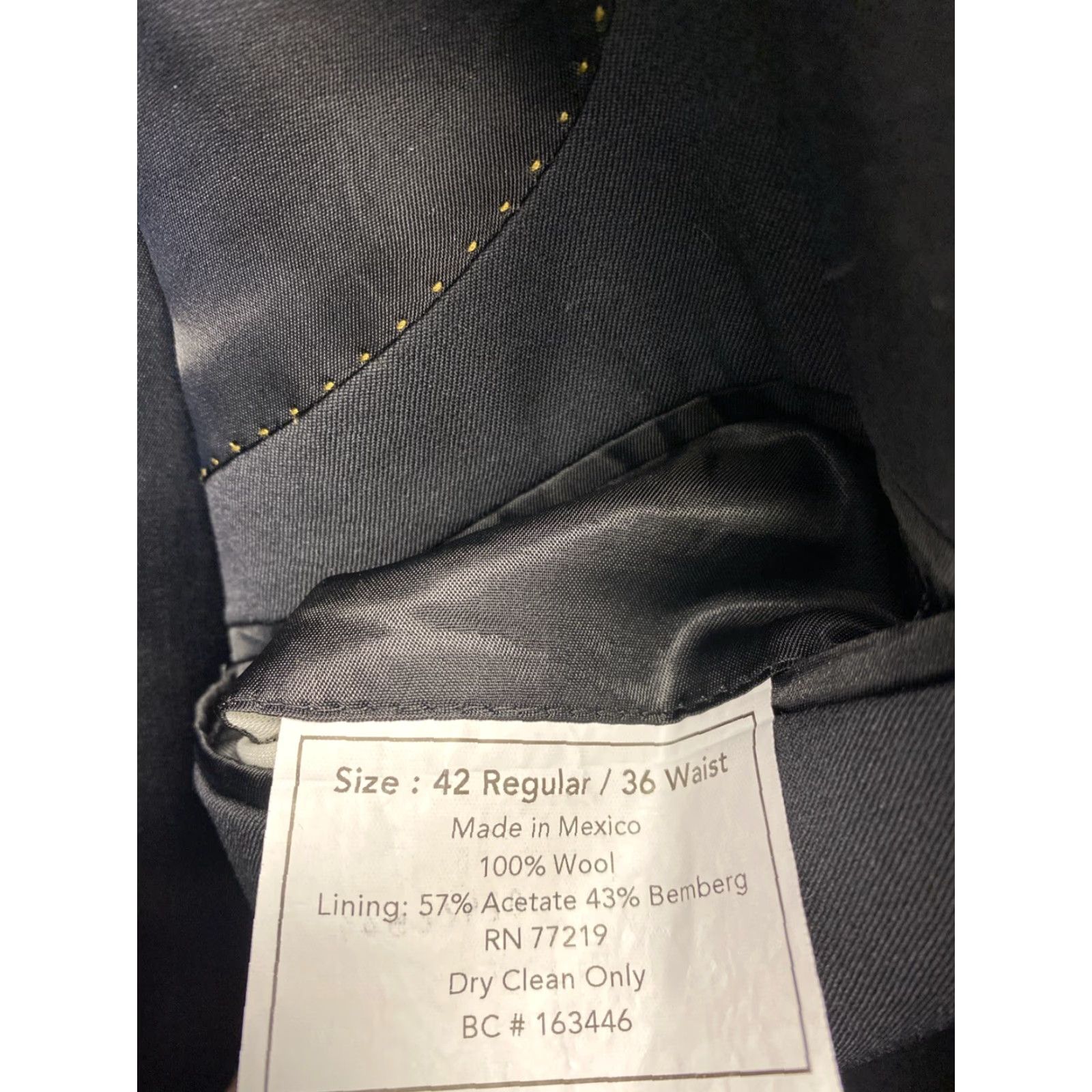 Joseph Joseph & Feiss Blazer Men 42 Regular Black Wool Two-Button Sport Coat Designer Modern Size 42R - 8 Thumbnail