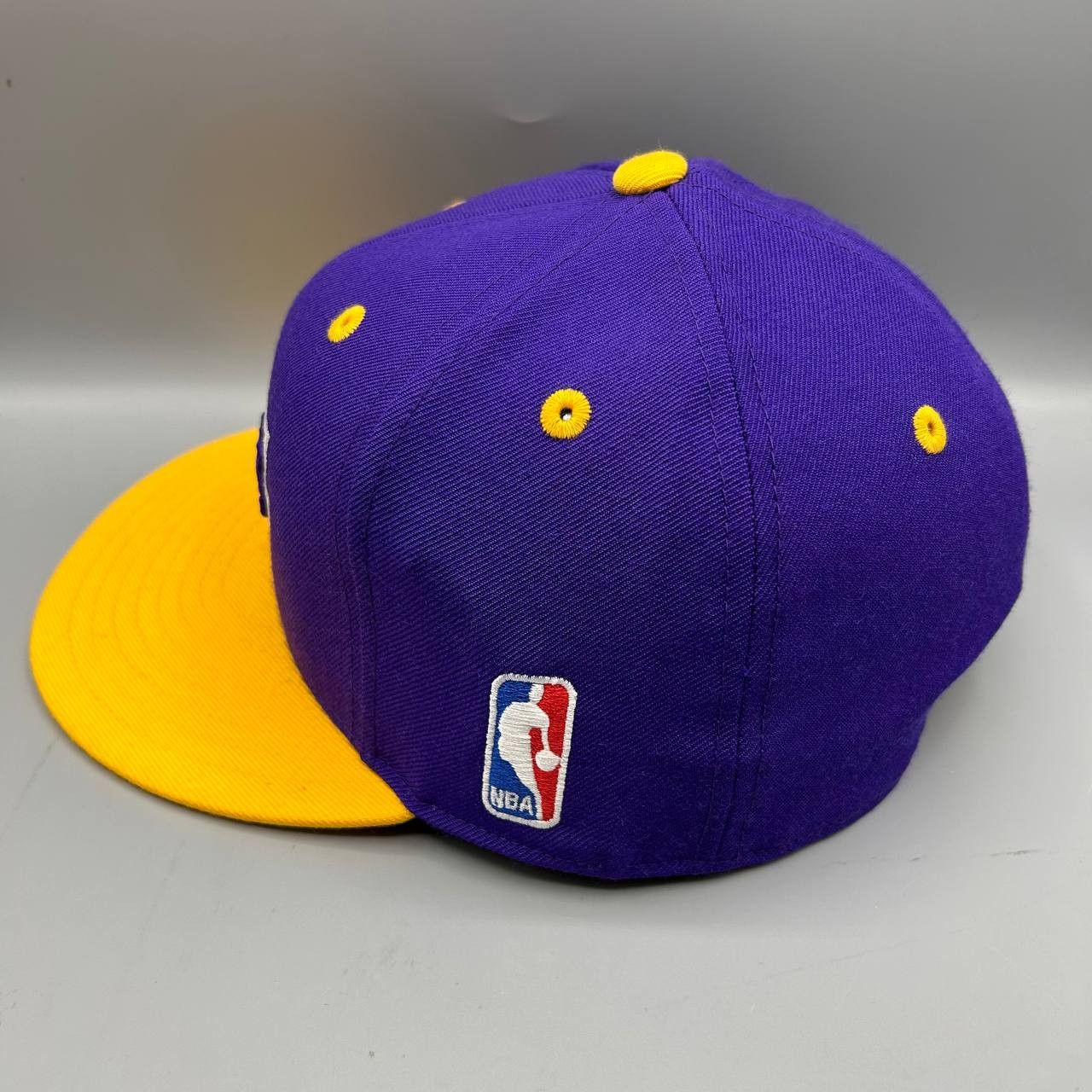 Mitchell & Ness Los Angeles LA Lakers Hat Men 7 1/4 NBA Fitted Cap Wool Size ONE SIZE - 3 Thumbnail