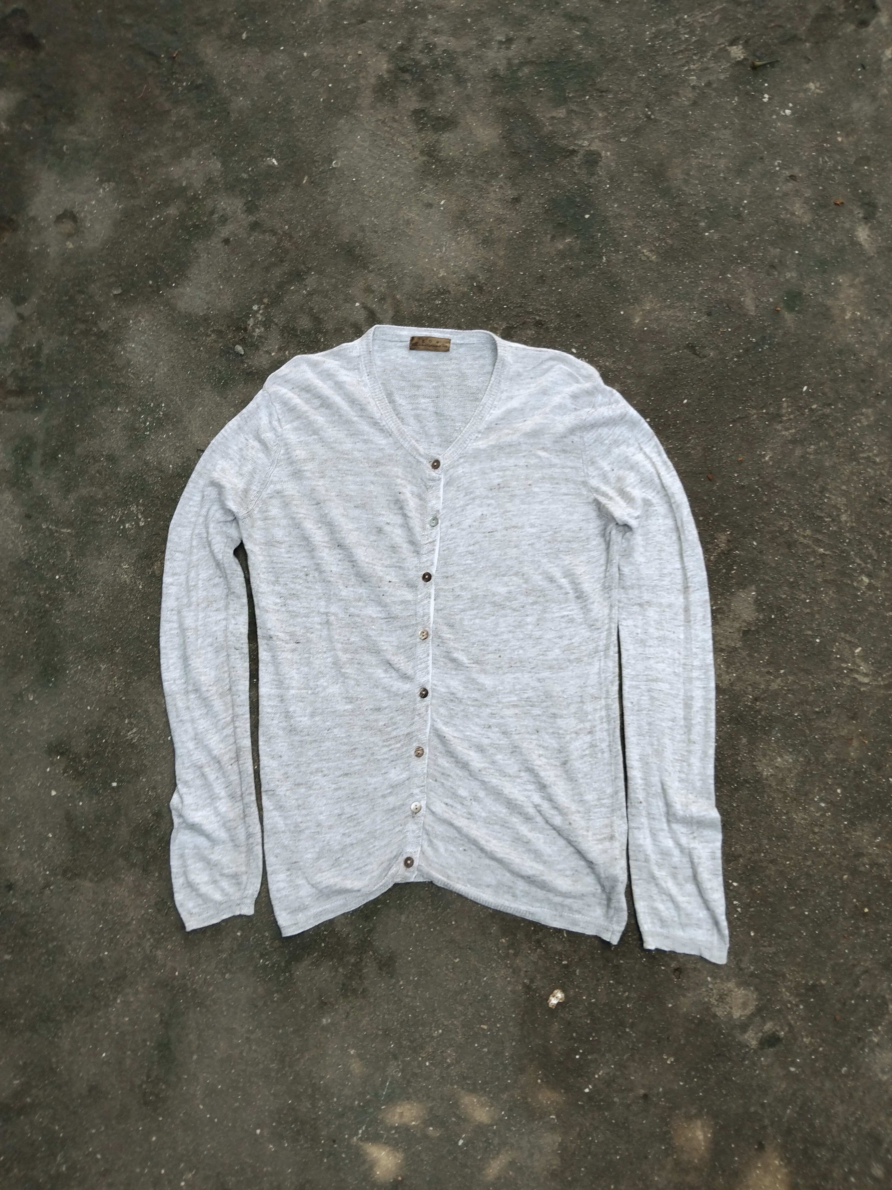 image of If Six Was Nine x Le Grande Bleu L G B Japanese G.o.a Cardigan Punk in Grey, Women's (Size Medium)