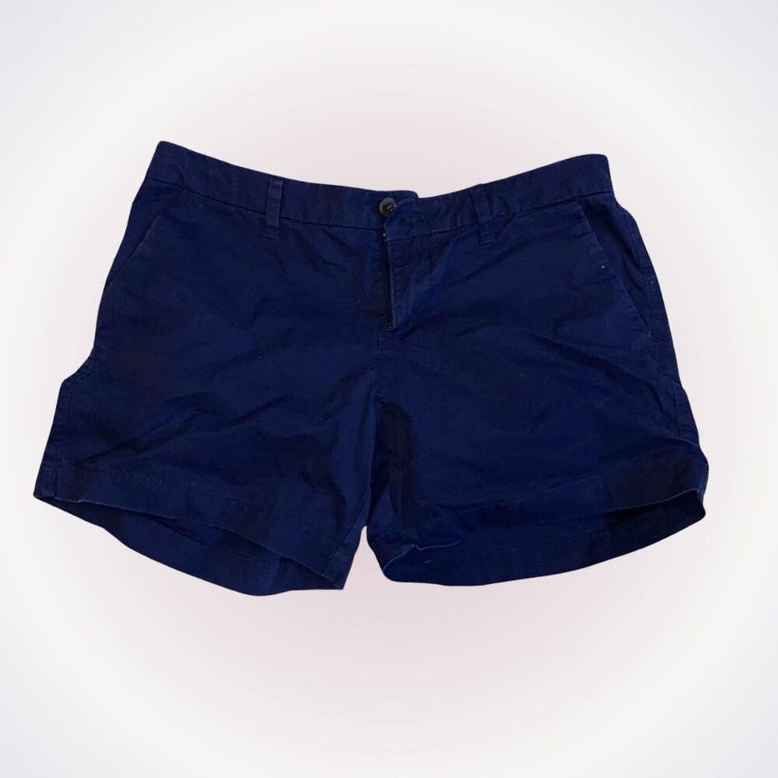 Old Navy Old Navy Navy Blue Chino Shorts | Sz 4 Size 27" / US 4 / IT 40 - 1 Thumbnail