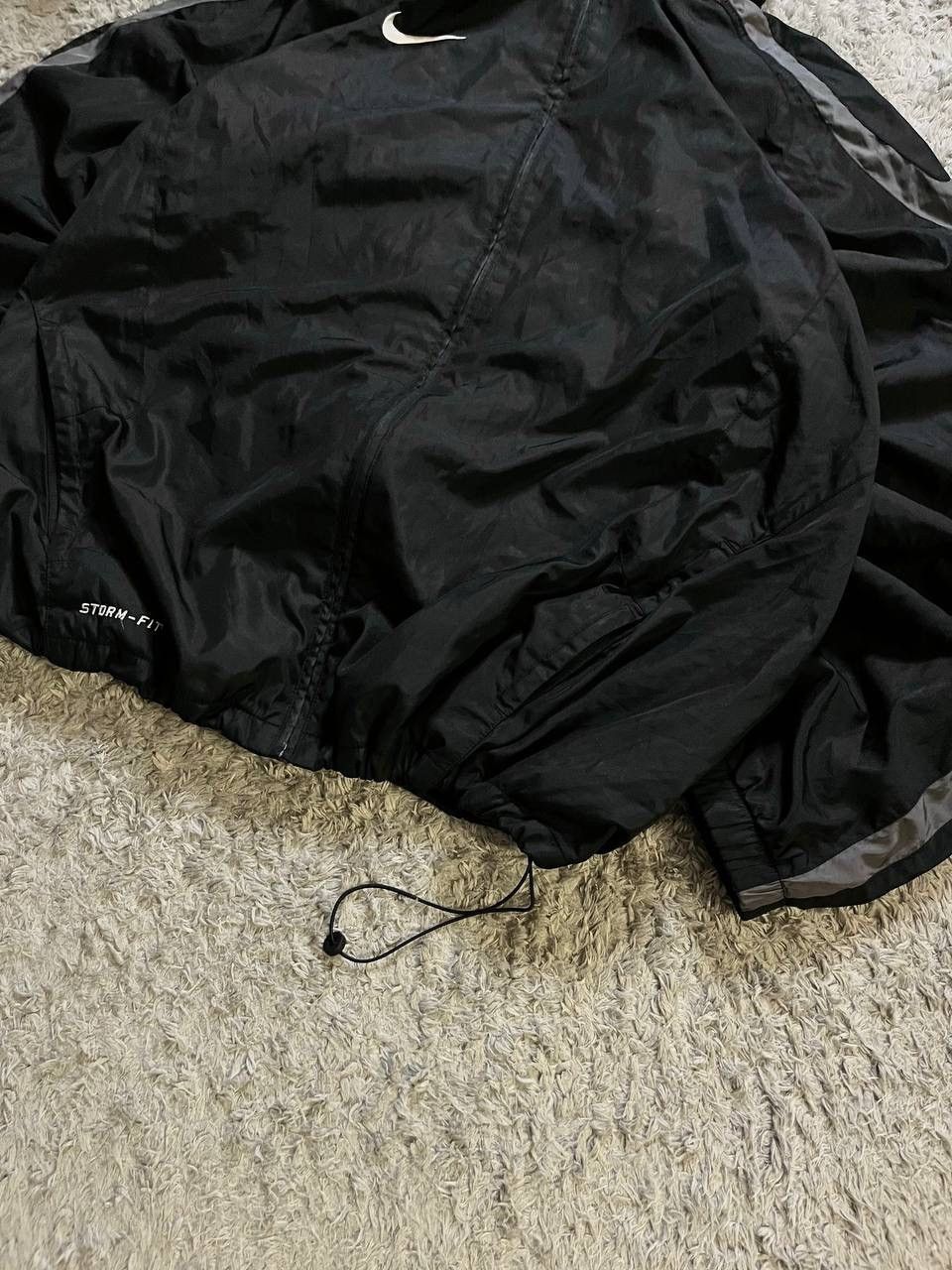Nike × Vintage OOs Nike Vintage Jacket Nylon Swoosh Hooded Drill Size US L / EU 52-54 / 3 - 3 Thumbnail