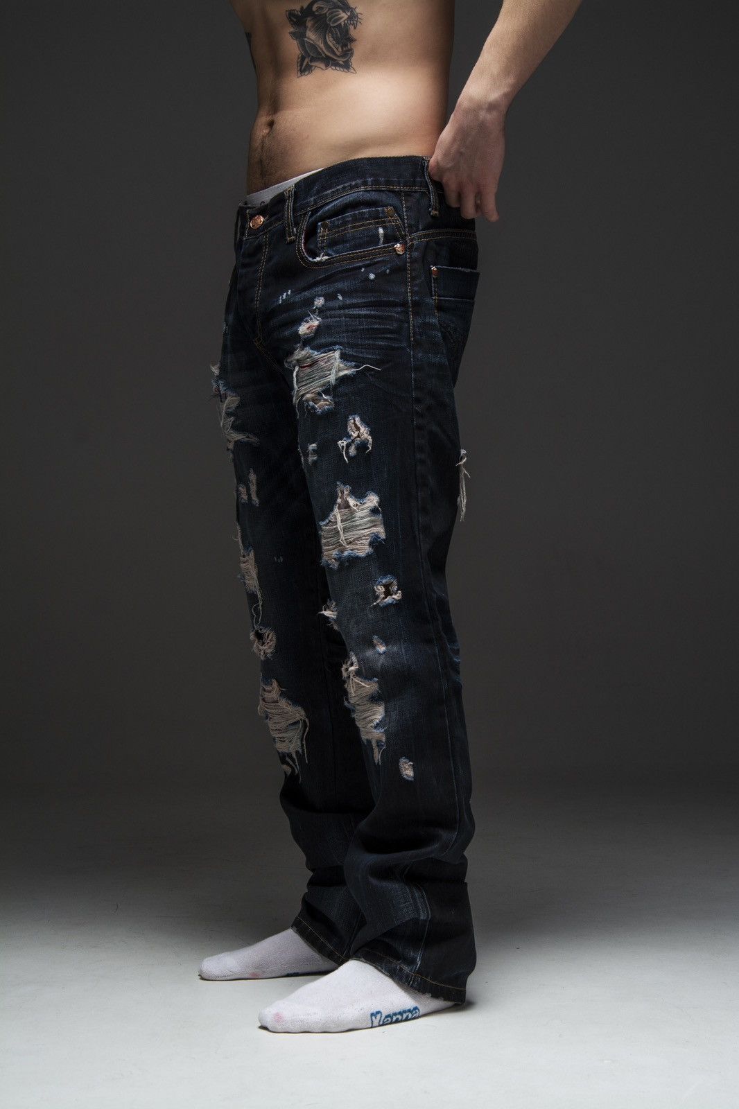 Vintage Vintage cipo baxx denim pants opium style Size US 34 / EU 50 - 2 Thumbnail
