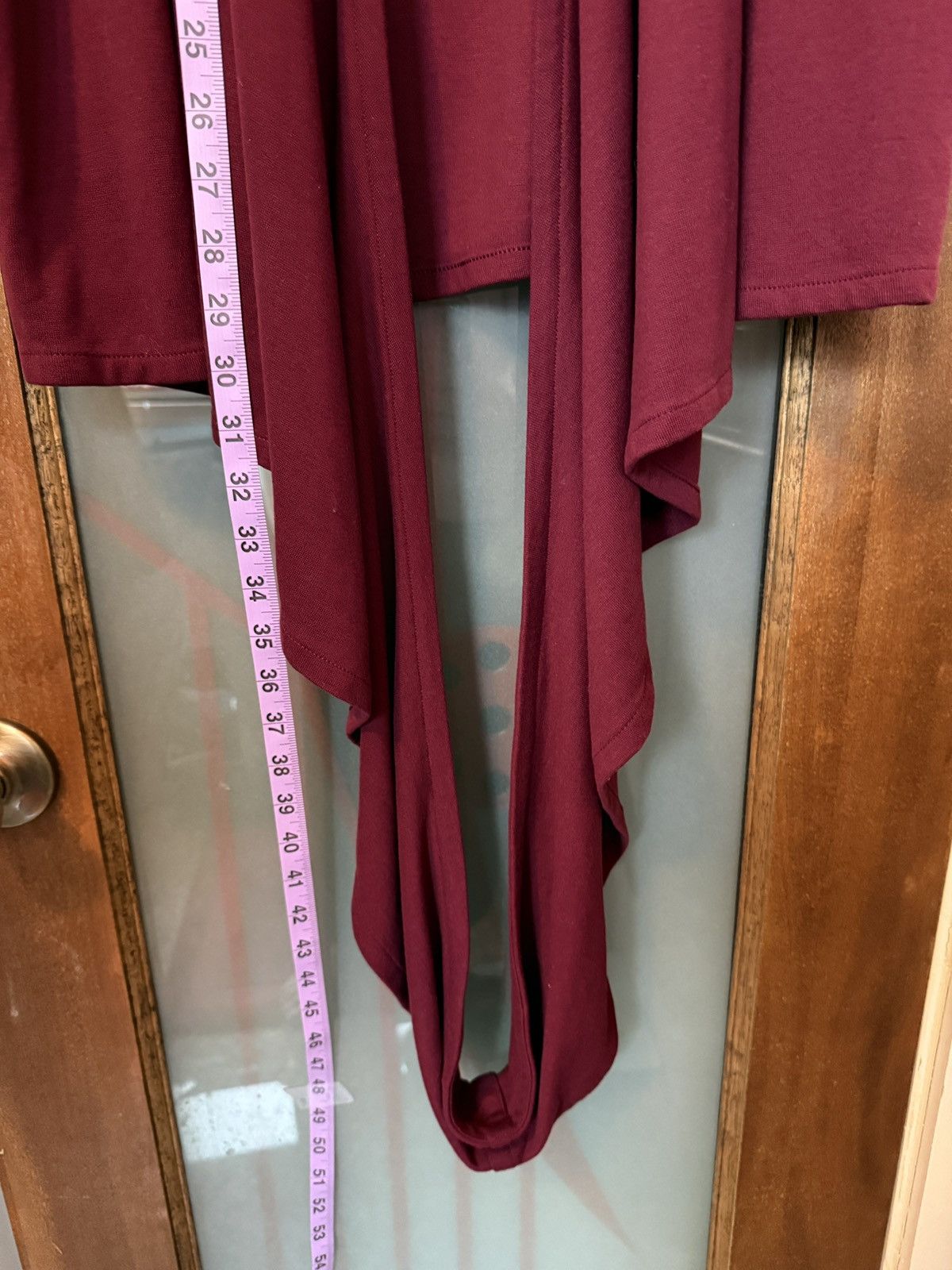 J. Jill J Jill Pure Jill Bordeaux Multi Way Wrap Cardigan Sweater Size M / US 6-8 / IT 42-44 - 5 Thumbnail