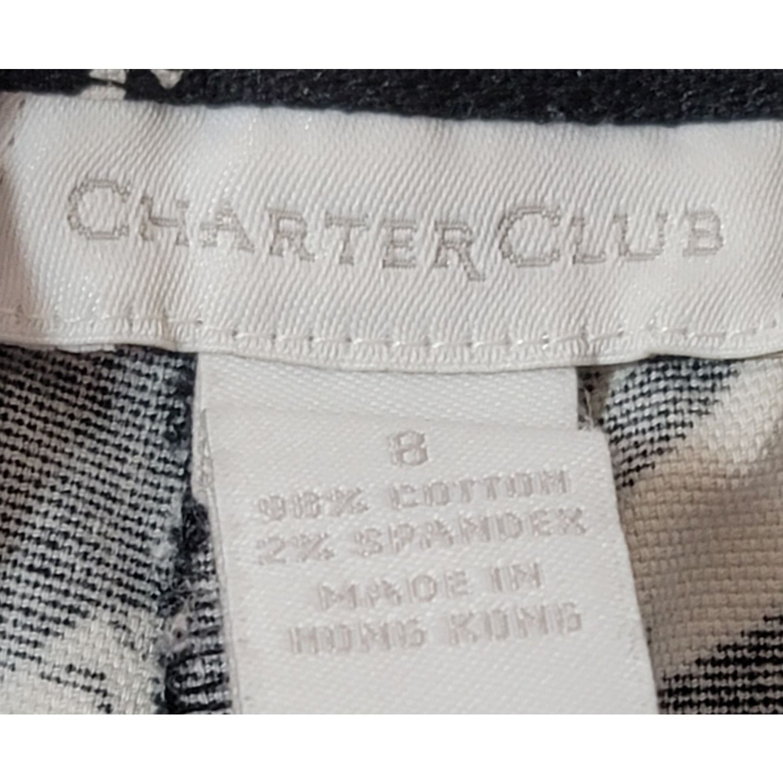 Other Charter Club Black Floral Allison Fit Pedal Pushers Capris 8 Size 30" / US 8 / IT 44 - 4 Thumbnail
